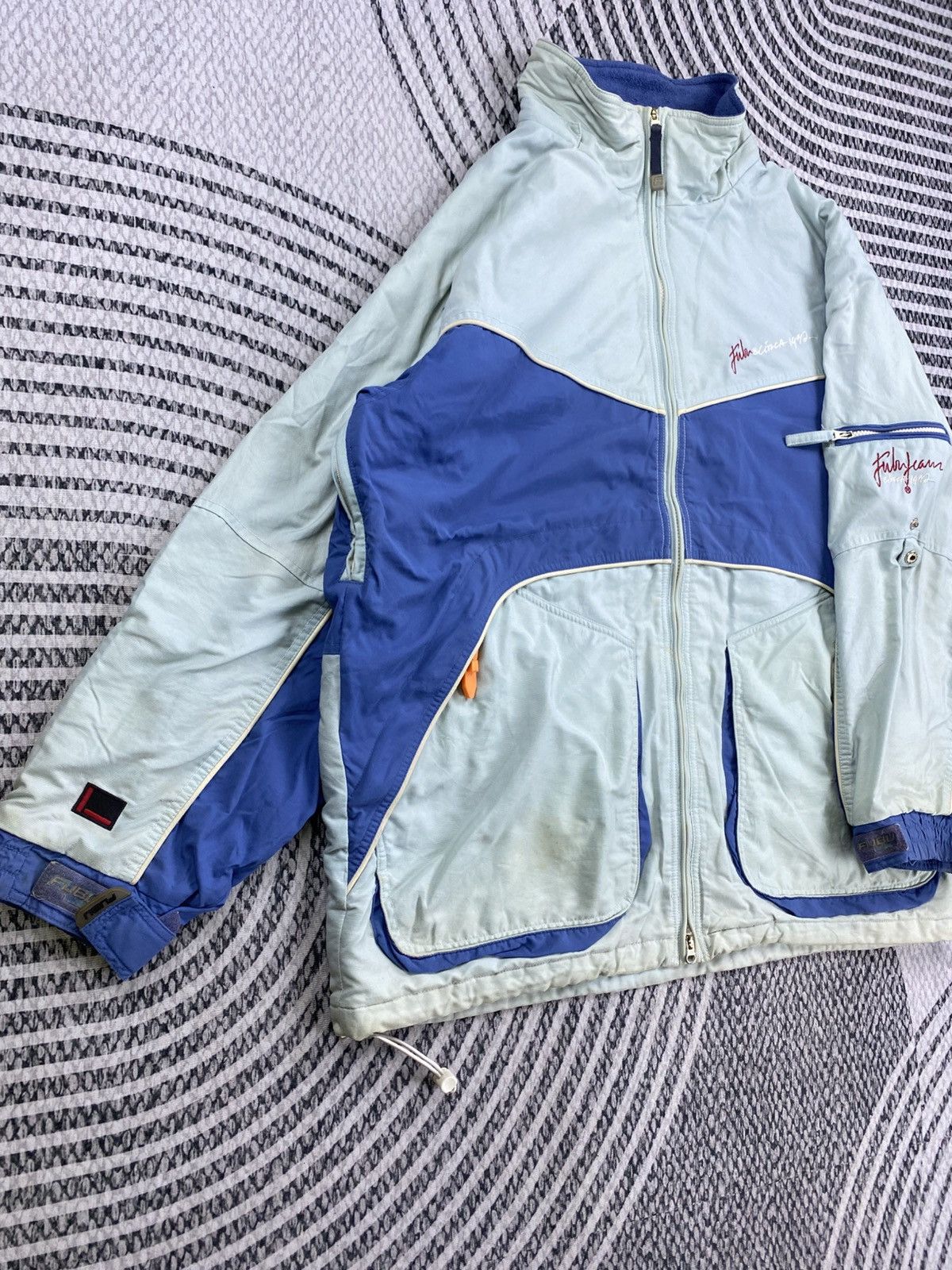 Fubu Vintage FUBU Rare Sport Two Tone Blue Zipper Jacket Size US XXL / EU 58 / 5 - 3 Thumbnail