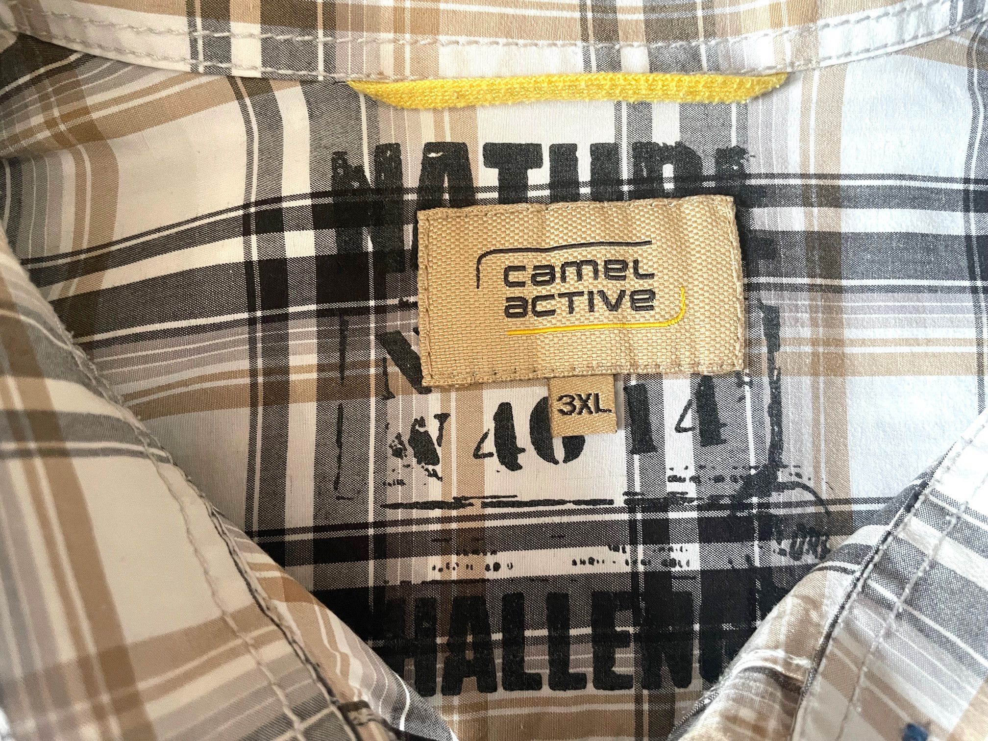 camel active Men's beige-brown checkered shirt 3XL Camel Active Size US XXL / EU 58 / 5 - 2 Thumbnail