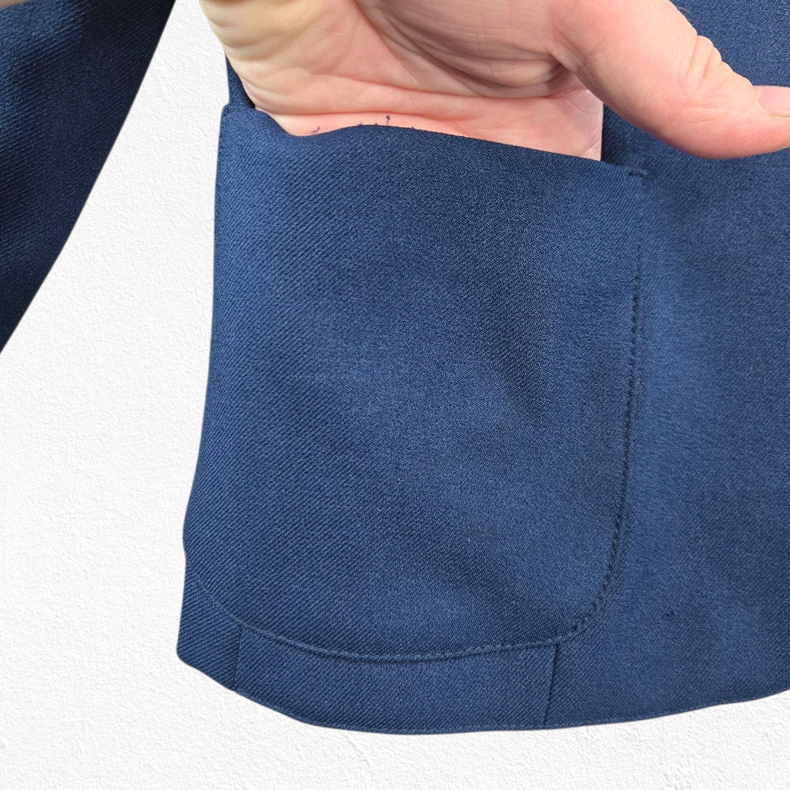 Vintage Vintage Haberdashery Navy Wool Blend Classic Blazer Size 10 Size L / US 10 / IT 46 - 8 Thumbnail