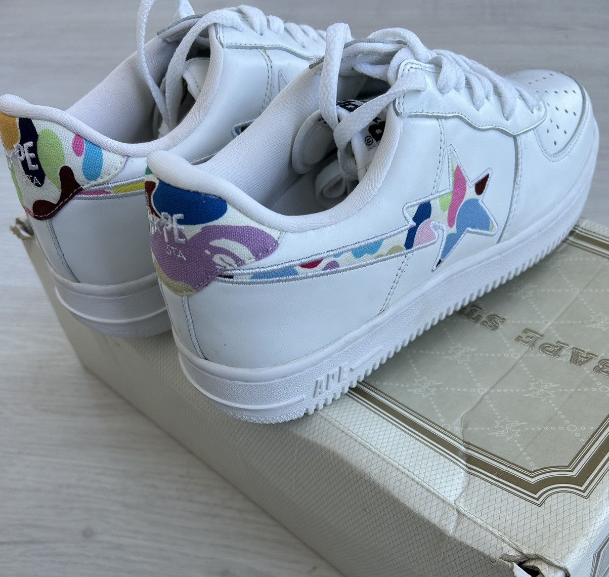 Bape VERY RARE OG 2003 A BATHING APE MULTI CAMO BAPESTA Size US 10 / EU 43 - 4 Thumbnail