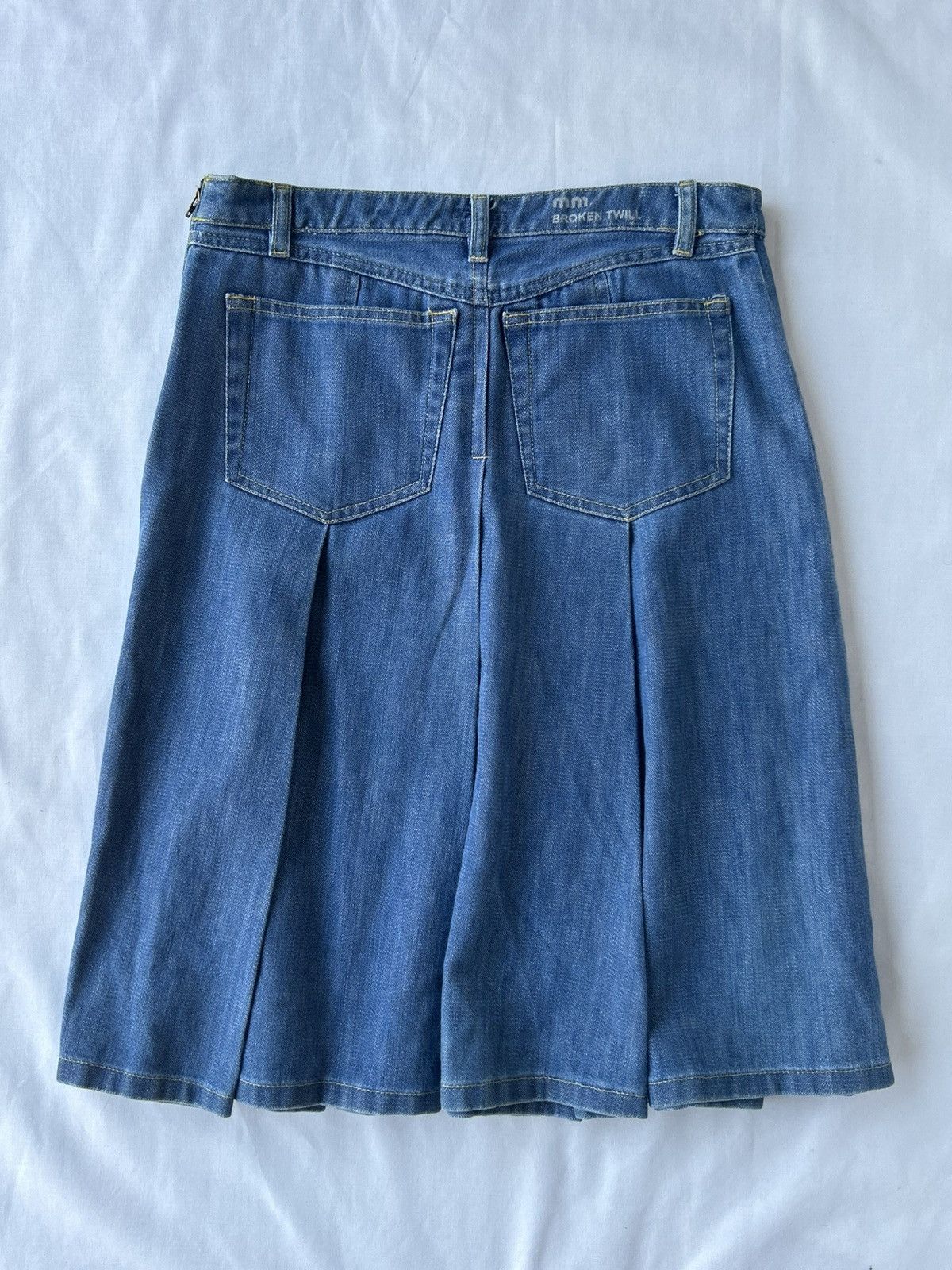 Miu Miu MIU MIU pleated denim skirt Size 29" - 4 Thumbnail