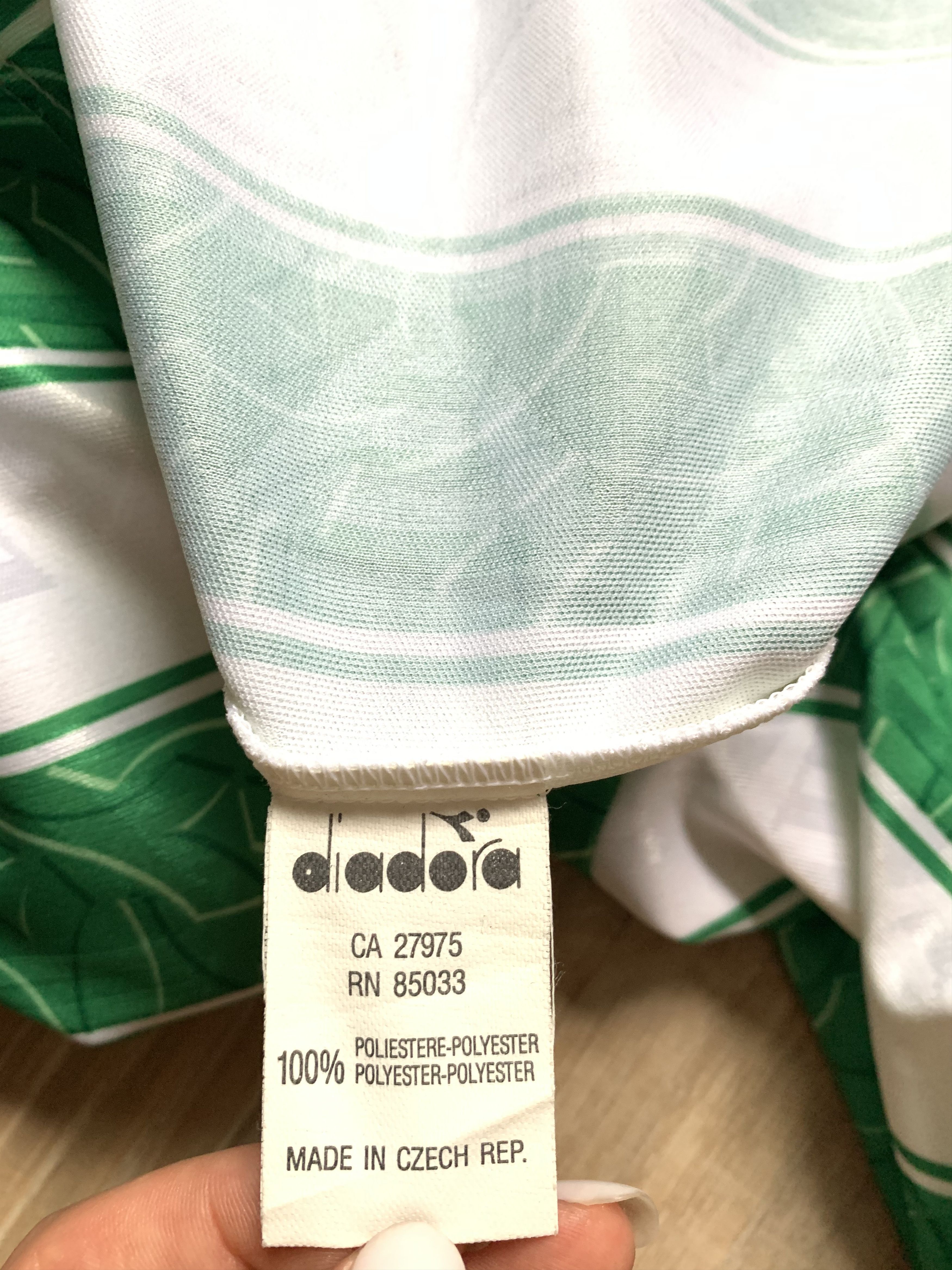 Diadora Vintage Diadora Rapid Vienna Home Shirt 1996-1998 Size US XXL / EU 58 / 5 - 7 Thumbnail