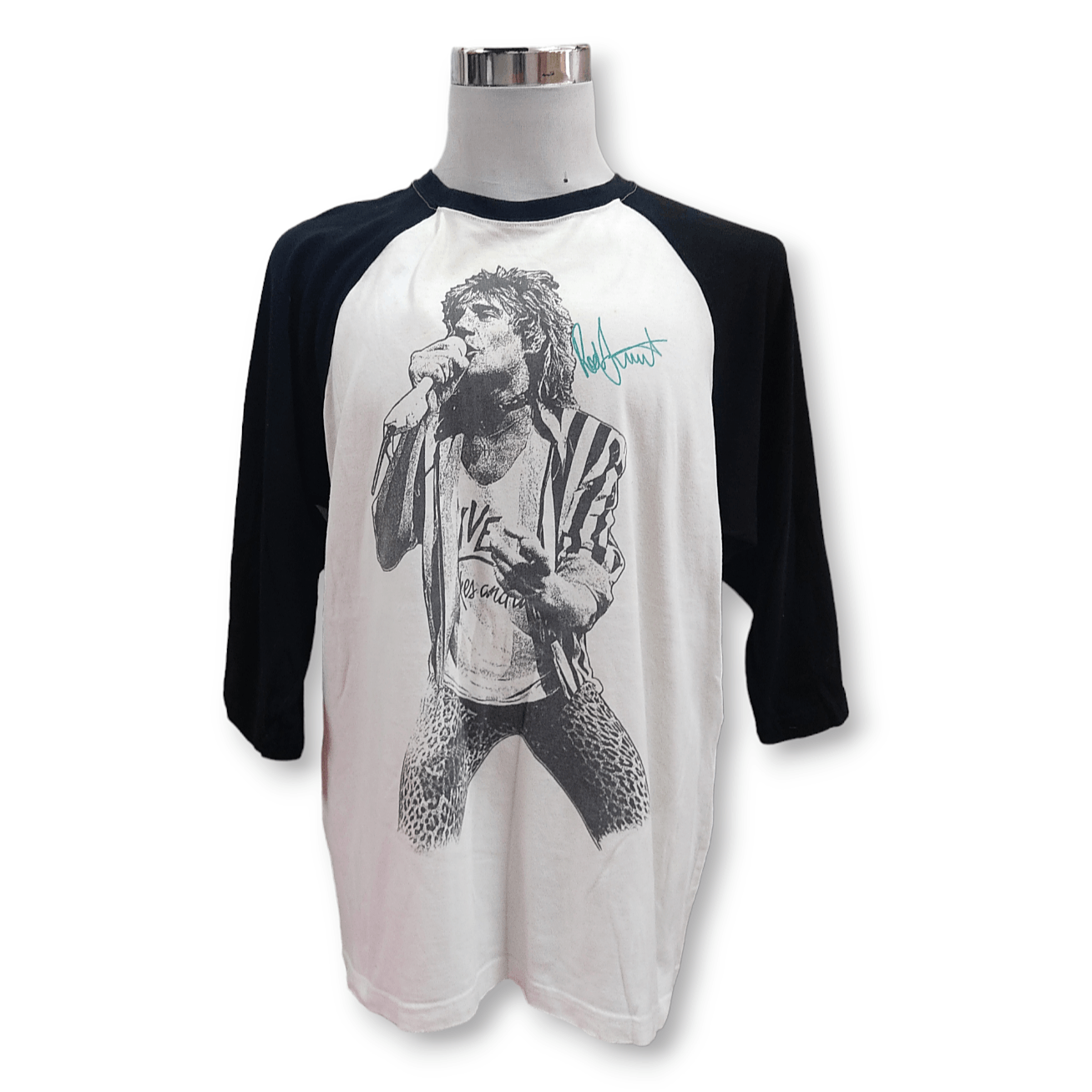 Band Tees Vintage ROD STEWART Live Concert 3-Quarter Sleeves T-shirt Size US XL / EU 56 / 4 - 1 Thumbnail