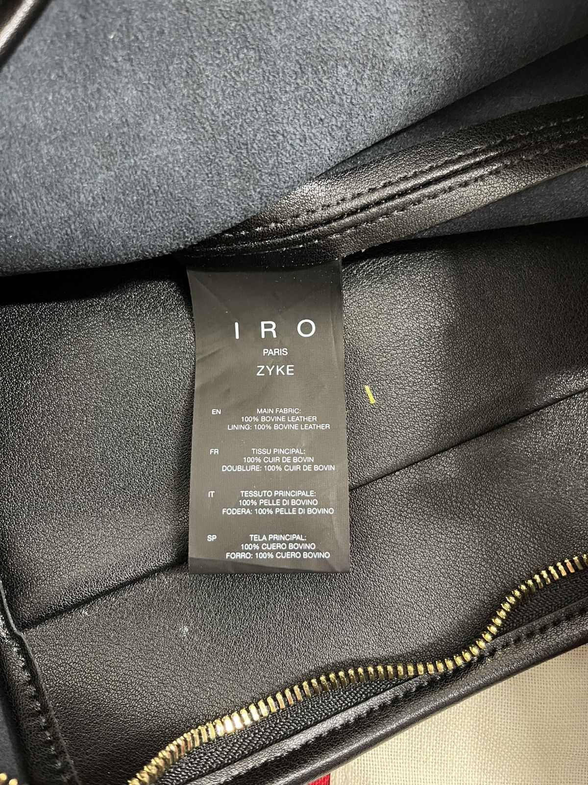 Iro IRO Paris Minimalist Leather Bucket Bag Black Shoulder Size ONE SIZE - 8 Thumbnail