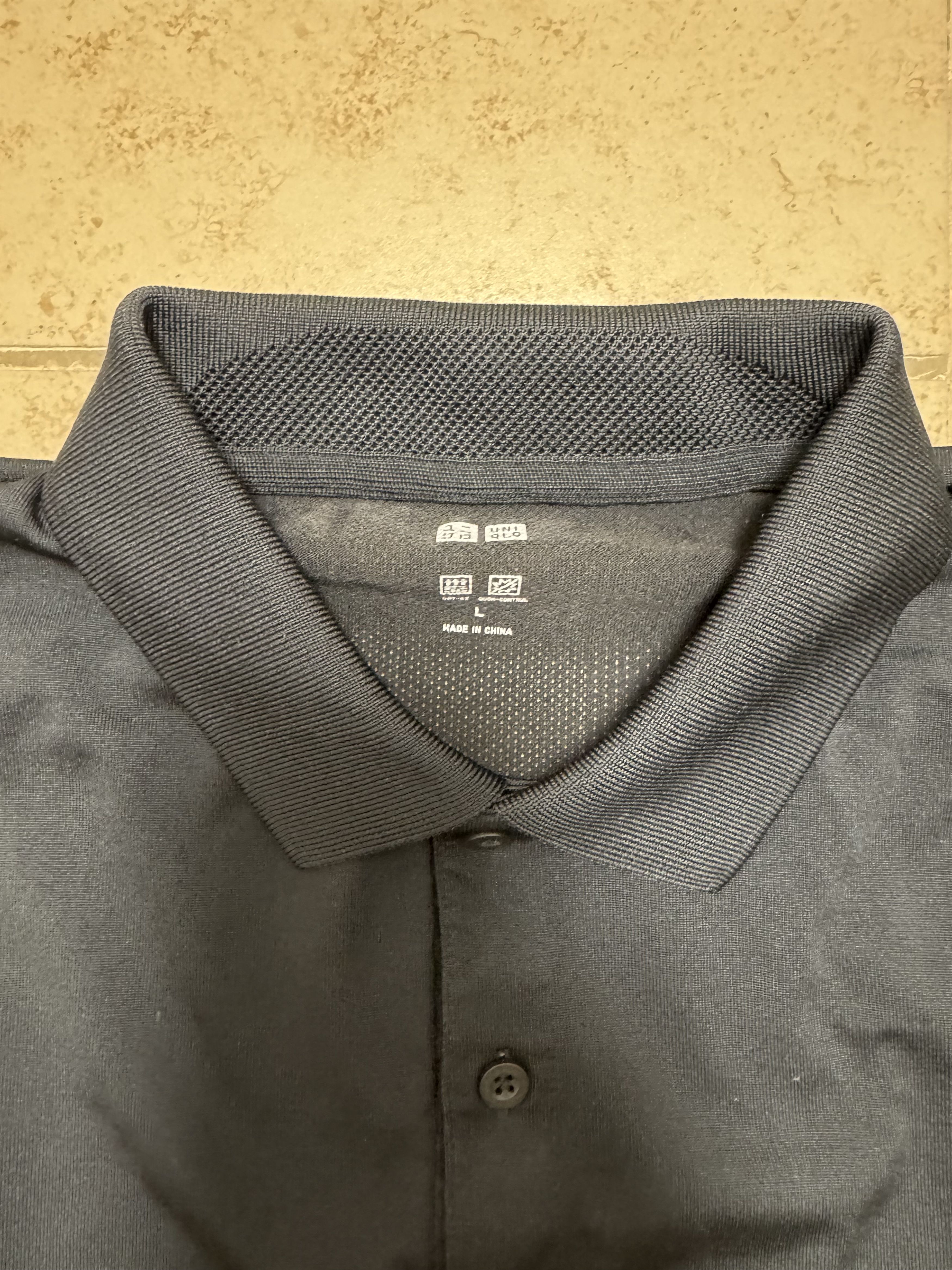Uniqlo UNIQLO Dry-Ex Polo Shirt Men's Large Black Short Sleeve Size US L / EU 52-54 / 3 - 3 Thumbnail