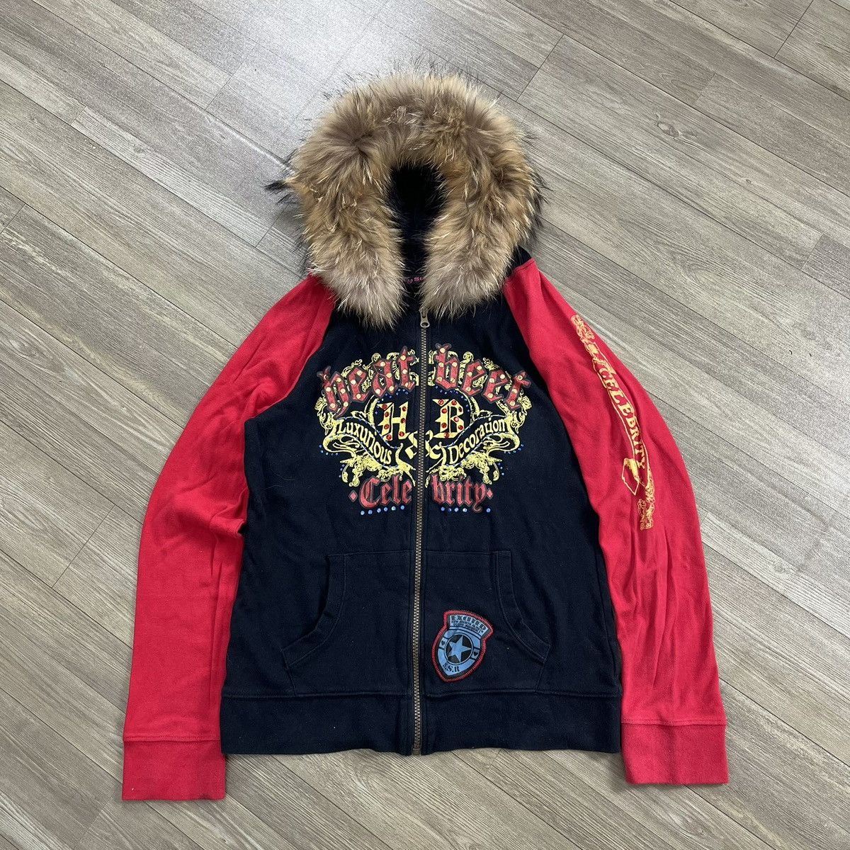 Hysteric Glamour 2000s Slap Stick Grunge Skulls Lgb Style Zip Fur Hoodie Size US XS / EU 42 / 0 - 1 Thumbnail
