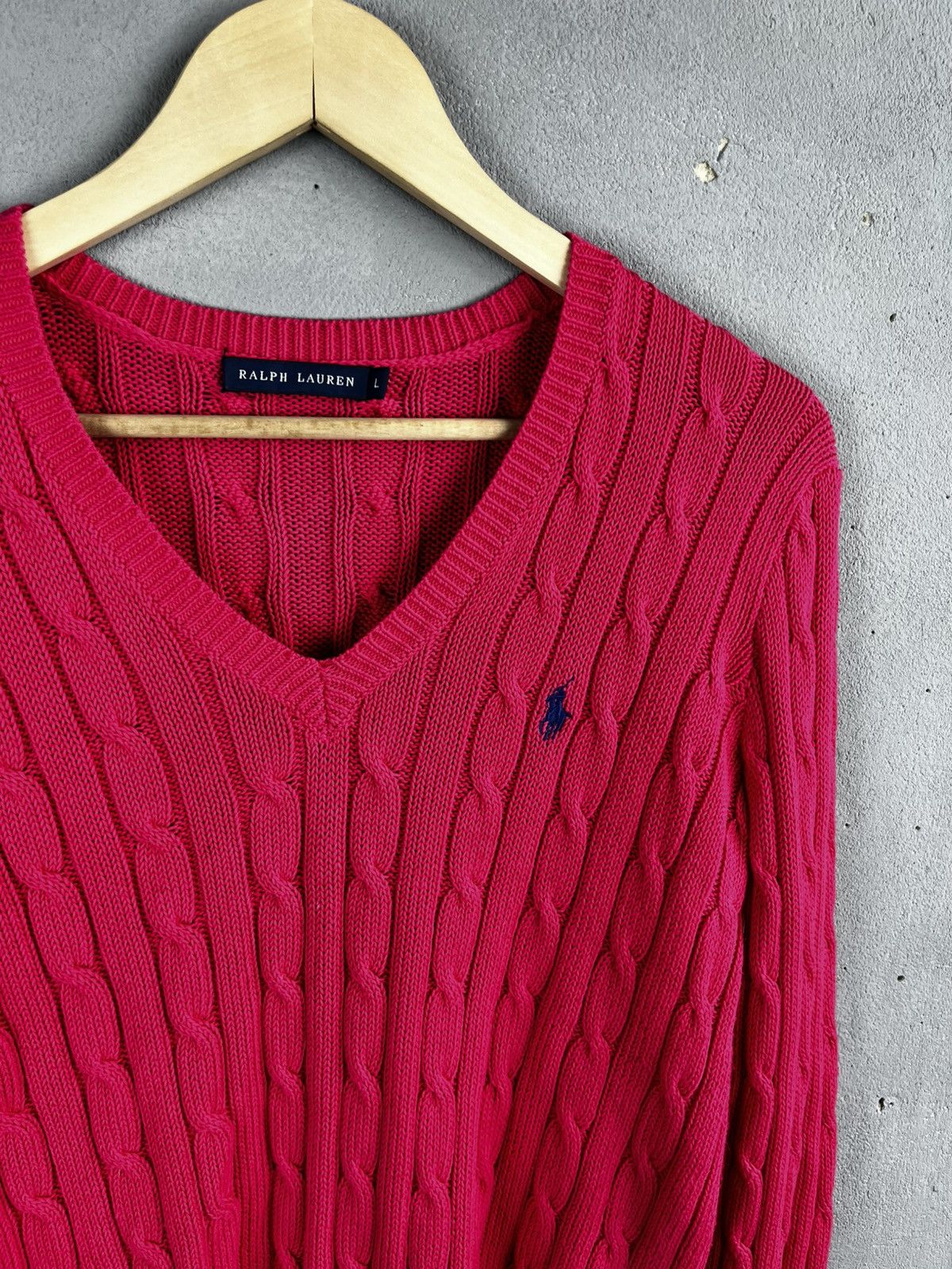 Polo Ralph Lauren Polo Ralph Lauren pink sweater vintage size l Size L / US 10 / IT 46 - 2 Thumbnail