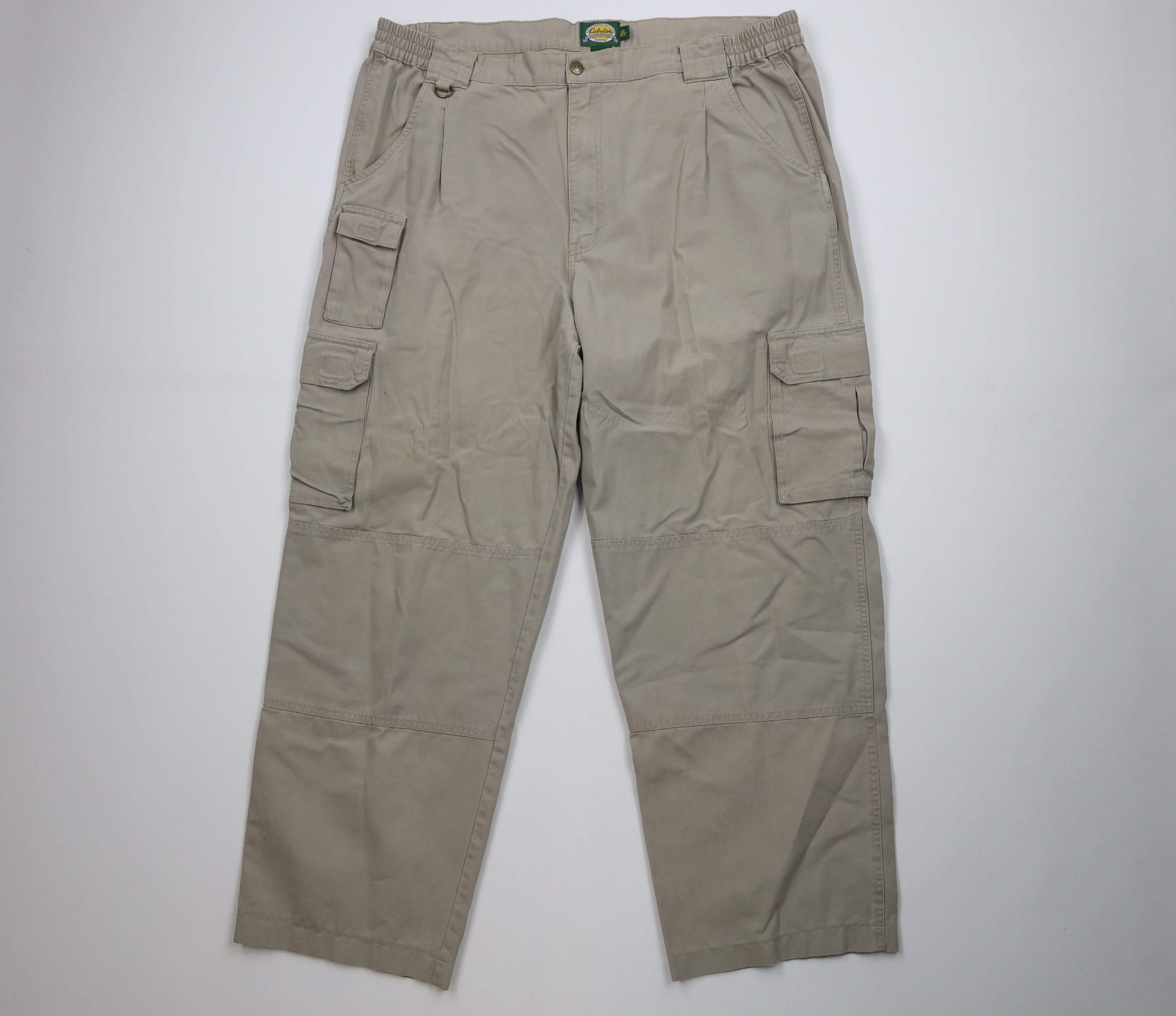 Cabelas Vintage Cabelas Double Knee Wide Leg Cargo Pants Beige Size US 42 / EU 58 - 1 Thumbnail