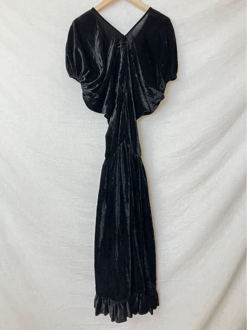 Comme des Garcons Comme des Garcons Black retro velvet dress Size S / US 4 / IT 40 - 2 Thumbnail