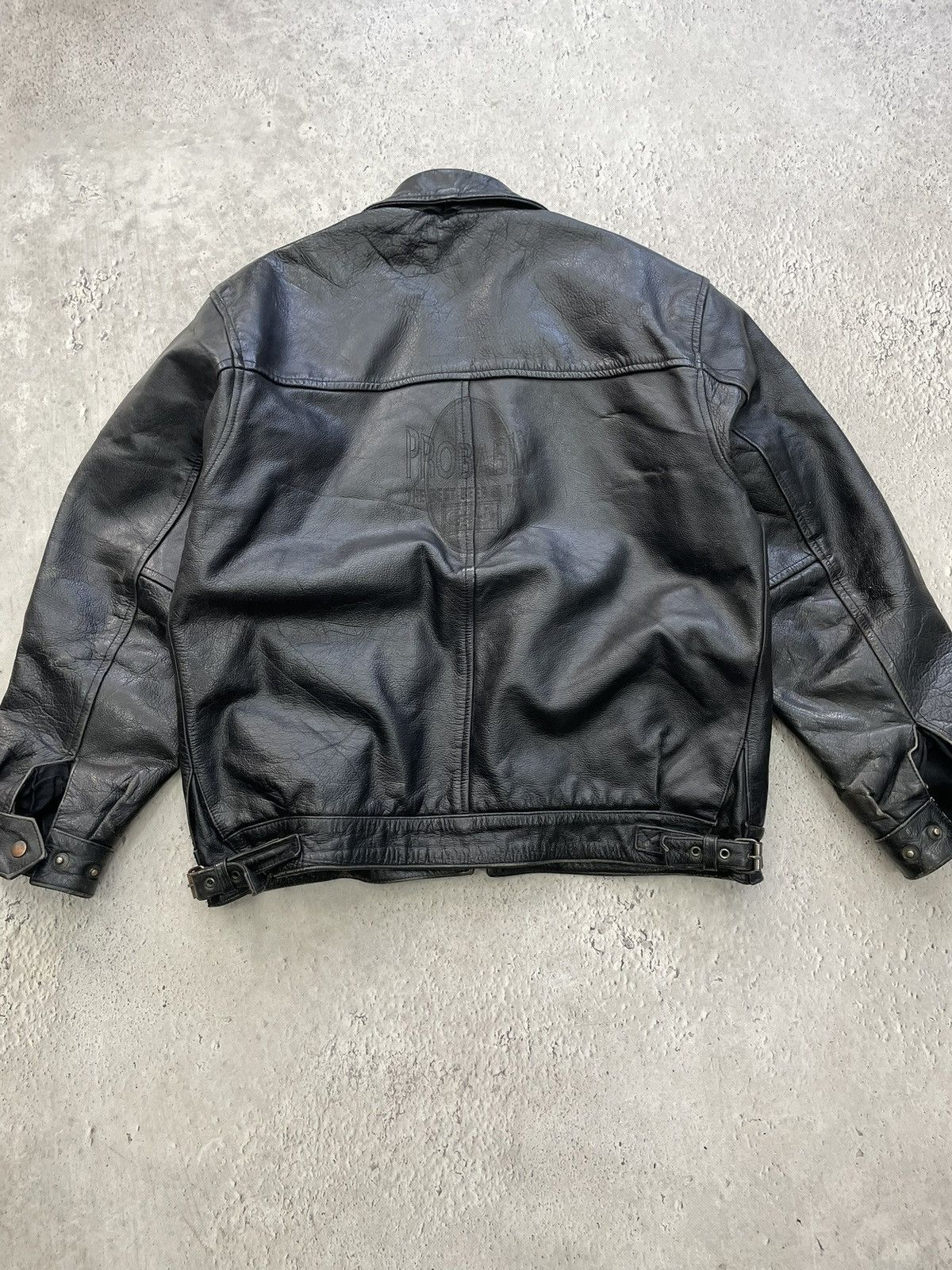 Schott Schott style Leather Baggy Jacket Moto opium harley davidson Size US L / EU 52-54 / 3 - 12 Thumbnail