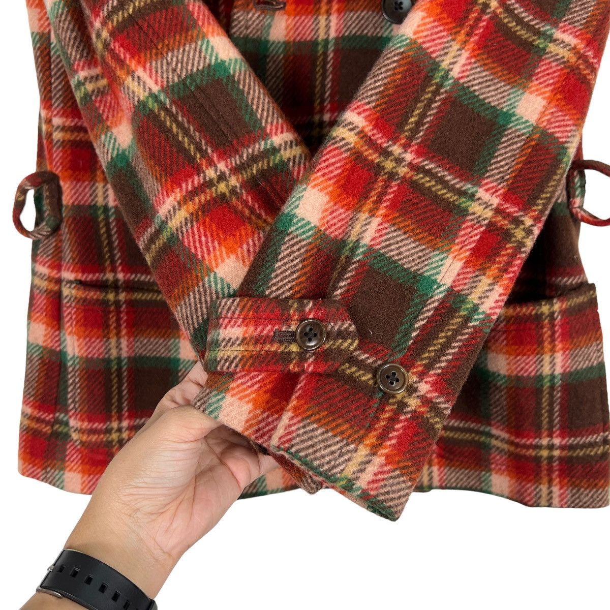 Ralph Lauren 🔥 RALPH LAUREN WOOL PLAID DOUBLE BREAST Size US S / EU 44-46 / 1 - 13 Thumbnail
