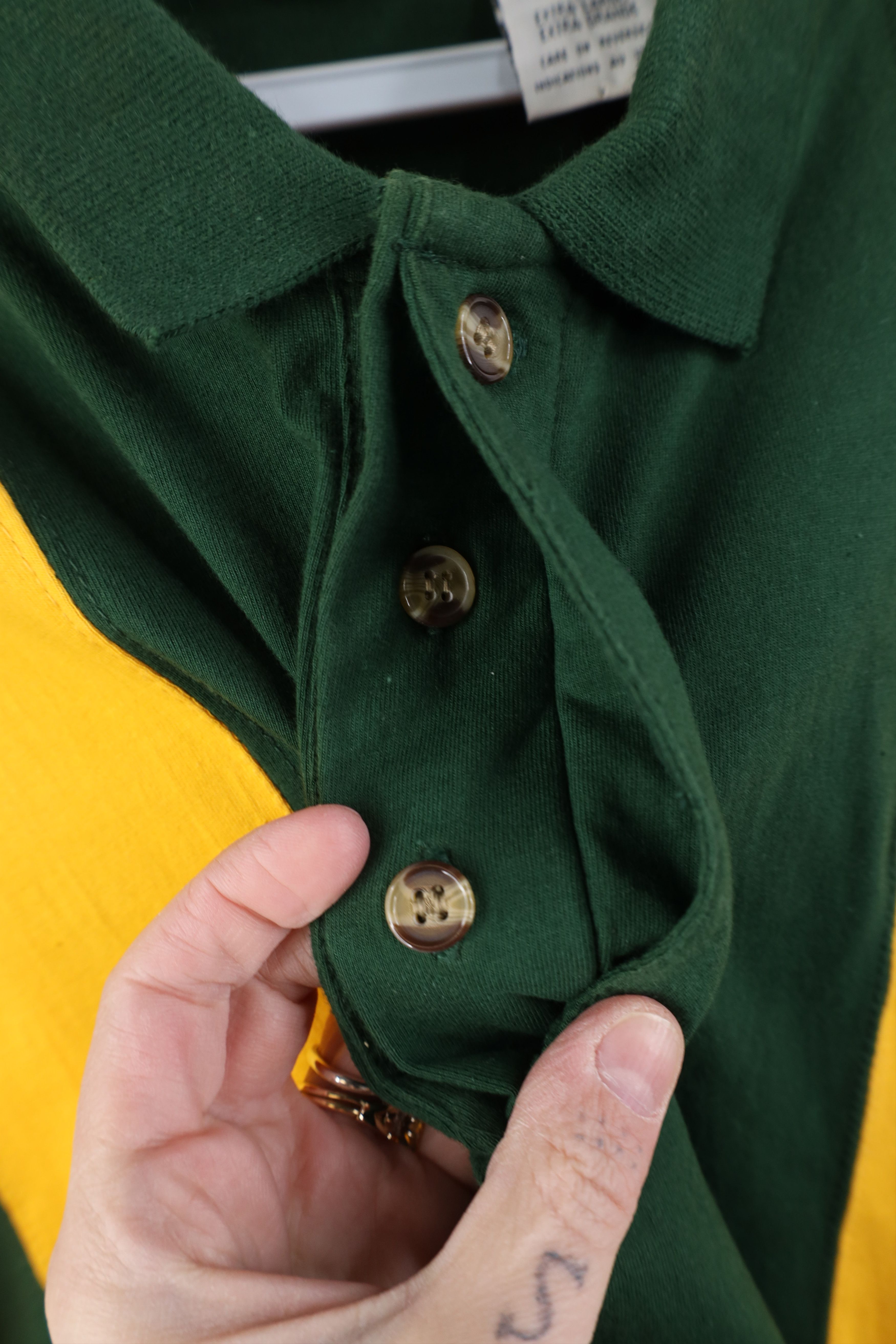 Vintage Vintage 90s Green Bay Packers Long Sleeve Polo Shirt Size US XL / EU 56 / 4 - 9 Thumbnail