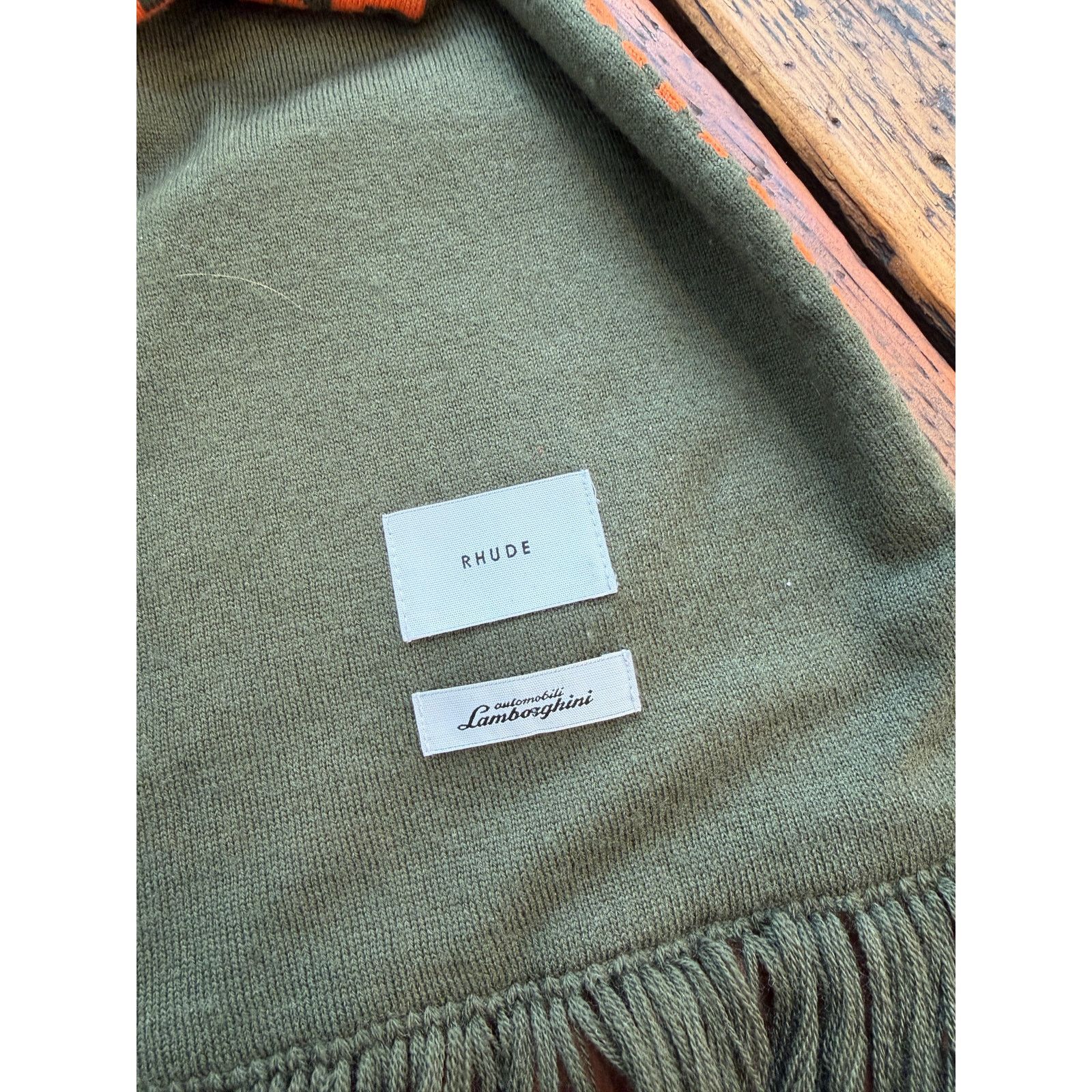 Rhude Rhude Lamborghini Embroidered Off Road Team Scarf Size ONE SIZE - 4 Thumbnail