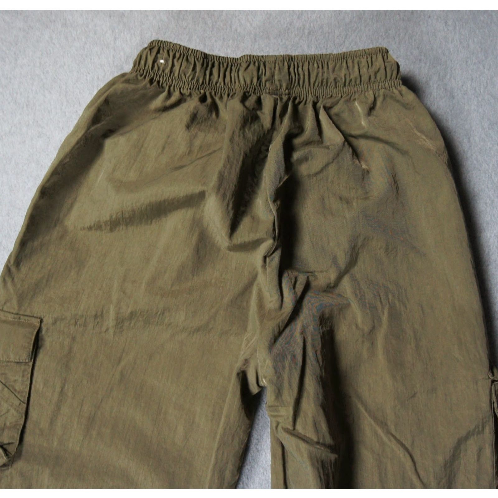Nike Nike Pants Womens XS Green Windbreaker Cargo Pockets Baggy High Rise Ladies Size 26" / US 2 / IT 38 - 5 Thumbnail