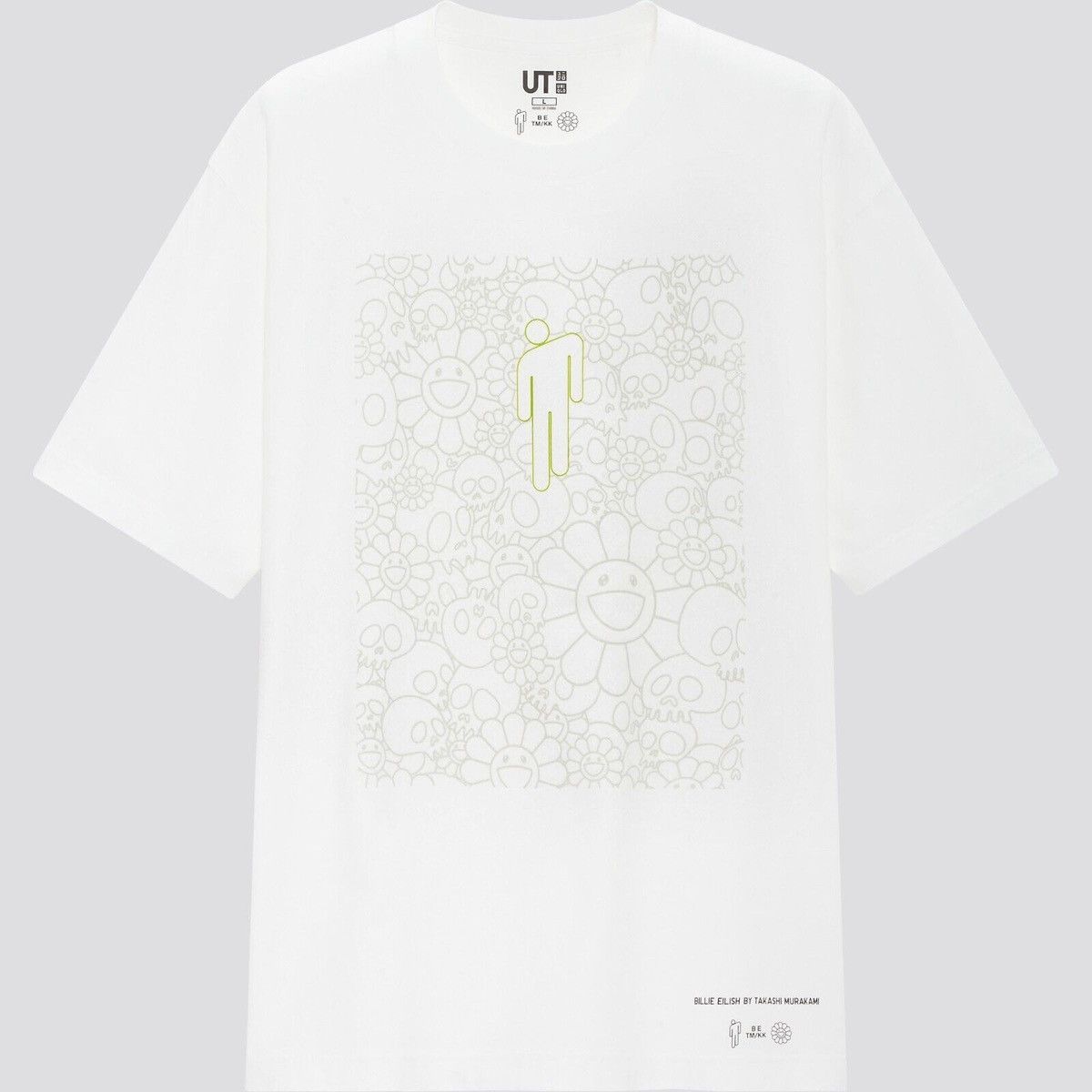 Billie Eilish × Takashi Murakami × Uniqlo Billie Eilish x Takashi Murakami x Uniqlo Tee White Medium Size US M / EU 48-50 / 2 - 3 Thumbnail