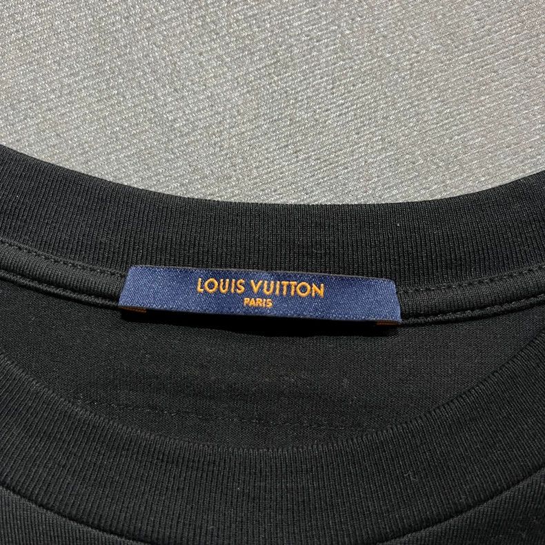 Louis Vuitton Louis Vuitton Black End Goal Neon Rainbow Letter Short Slee Size US XL / EU 56 / 4 - 5 Thumbnail