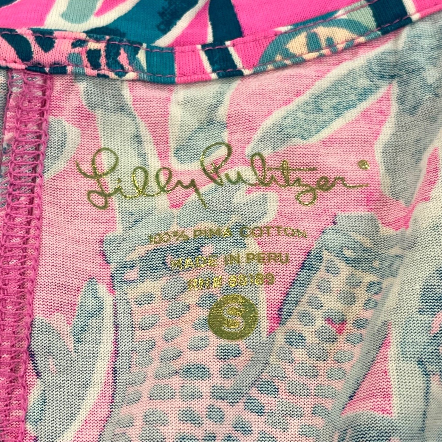 Lilly Pulitzer Lilly Pulitzer Raylee Dress Womens S Pink Blue Peanut Gallery Animal Print A-Line Multicolor Short Sleeveless Round Neck Pullover Dress Size S / US 4 / IT 40 - 2 Thumbnail
