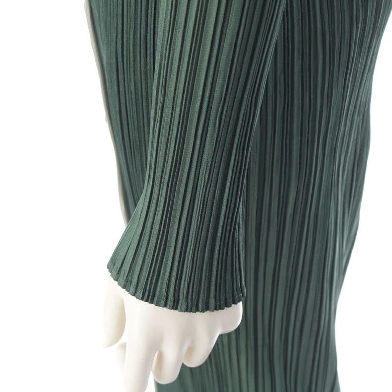 Issey Miyake Issey Miyake Green pleated dress Size XL / US 12-14 / IT 48-50 - 5 Thumbnail