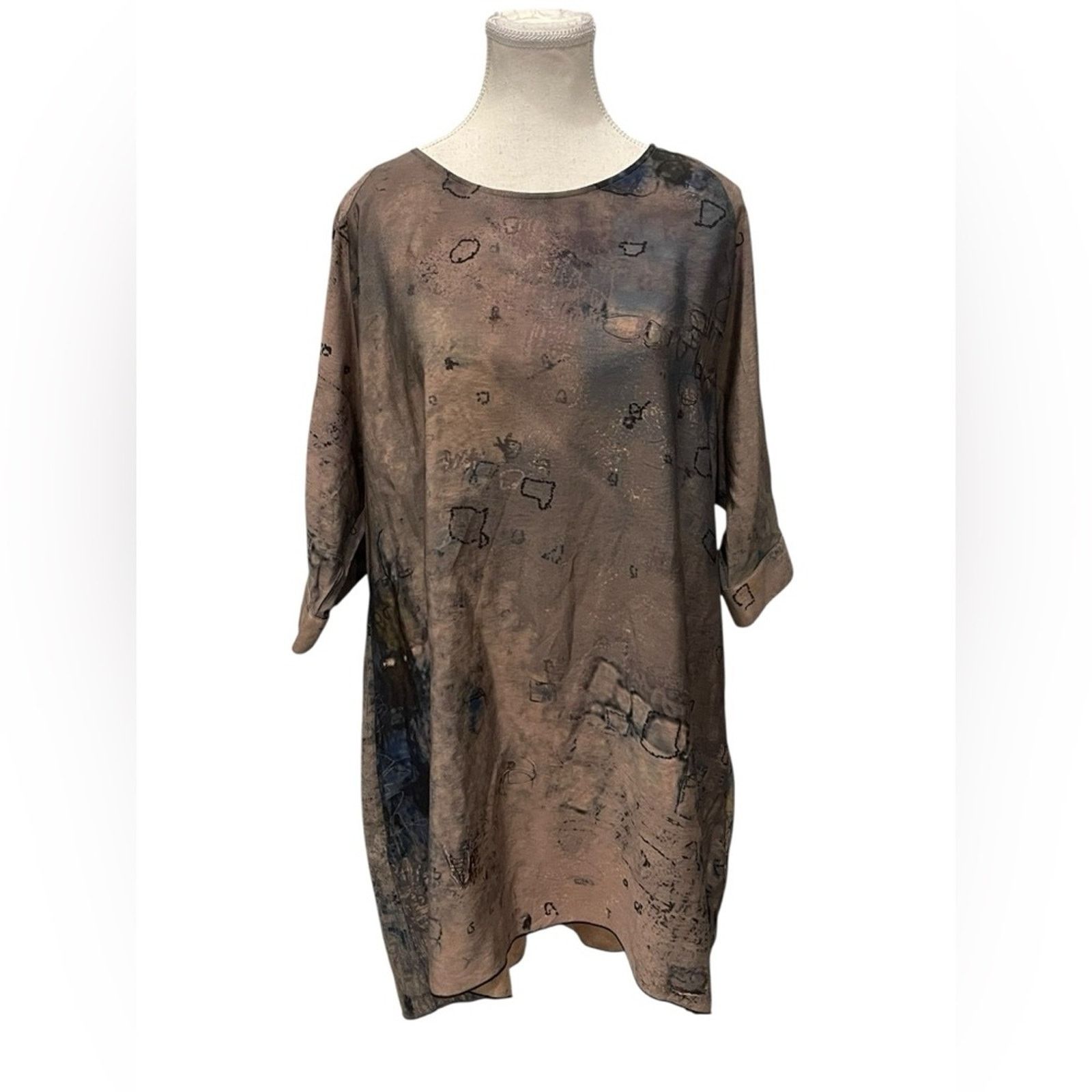 Other 3 Potato Size M/L Abstract Print Art To Wear TOP Size M / US 6-8 / IT 42-44 - 1 Thumbnail