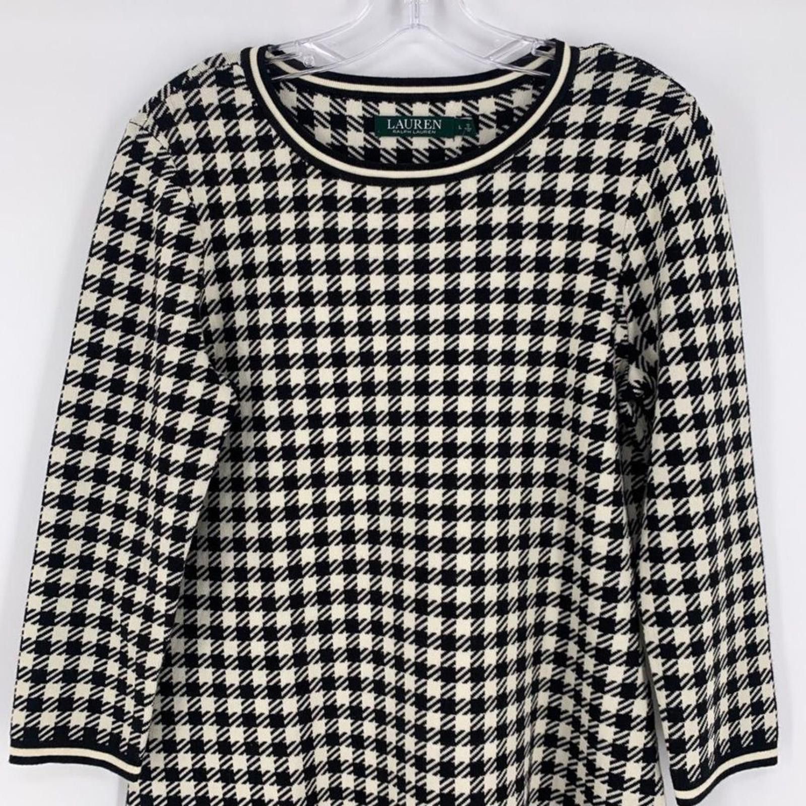 Lauren Ralph Lauren Lauren Ralph Lauren Long Sleeve Sweater Dress Size L / US 10 / IT 46 - 2 Thumbnail