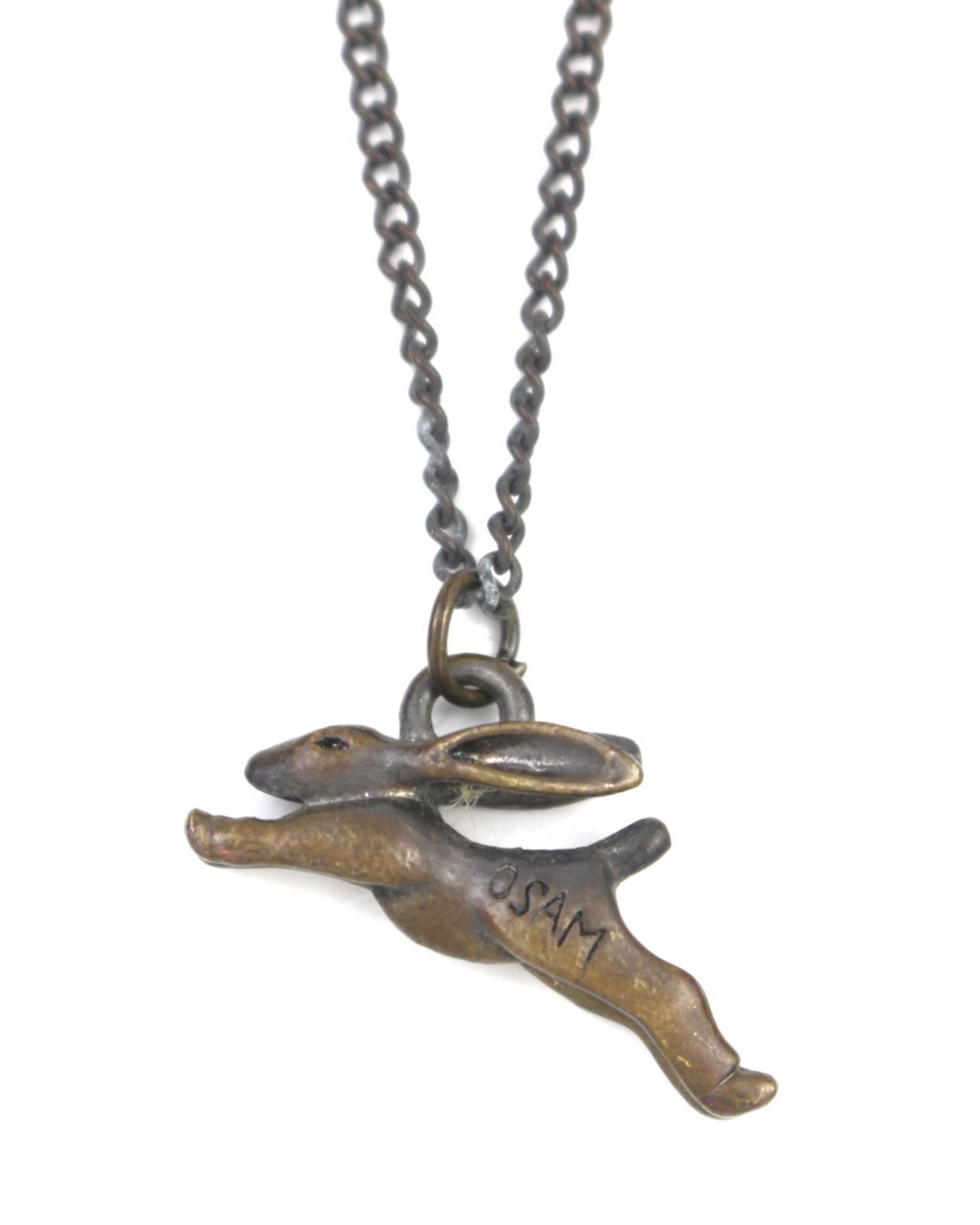 Vintage 1990S OSAM JAPAN FREE RUN RABBIT BRASS NECKLACE Size ONE SIZE - 1 Thumbnail
