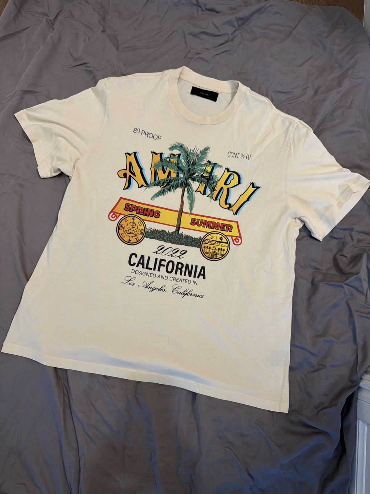 Amiri Amiri Rum Label Tee Size US L / EU 52-54 / 3 - 2 Thumbnail