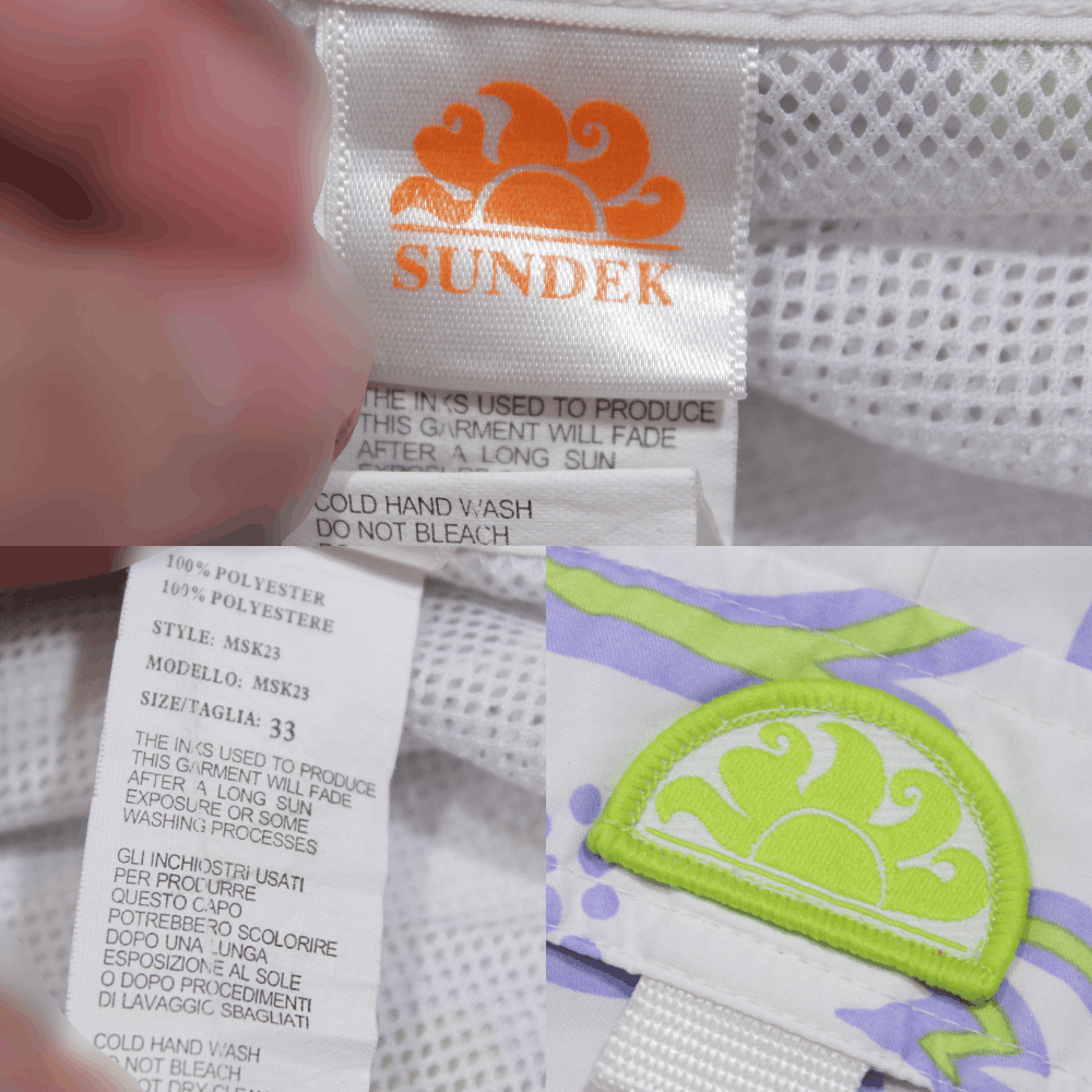 Sundek Surf Flowers Shorts Size US 33 - 8 Thumbnail
