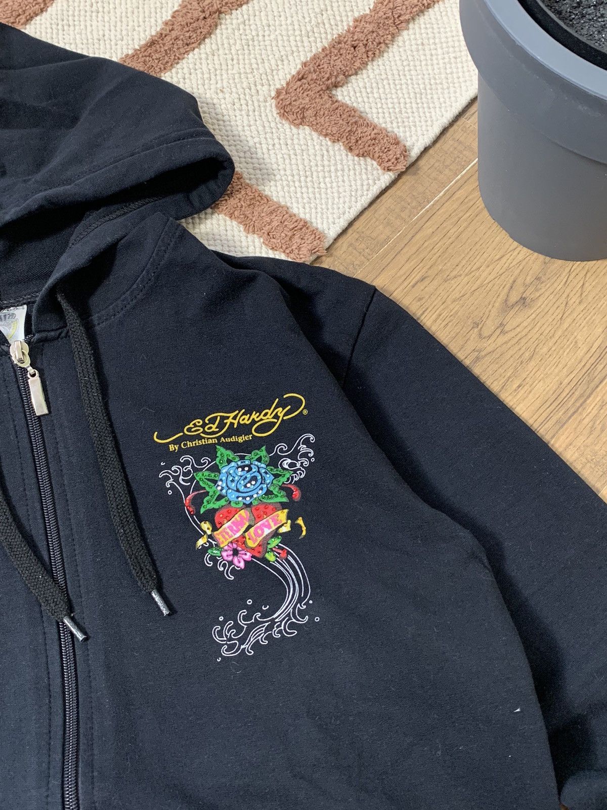 Ed Hardy VINTAGE ED HARDY BY CHRISTIAN AUDIGIER 2000s ZIP UP HOODIE Size L / US 10 / IT 46 - 6 Thumbnail