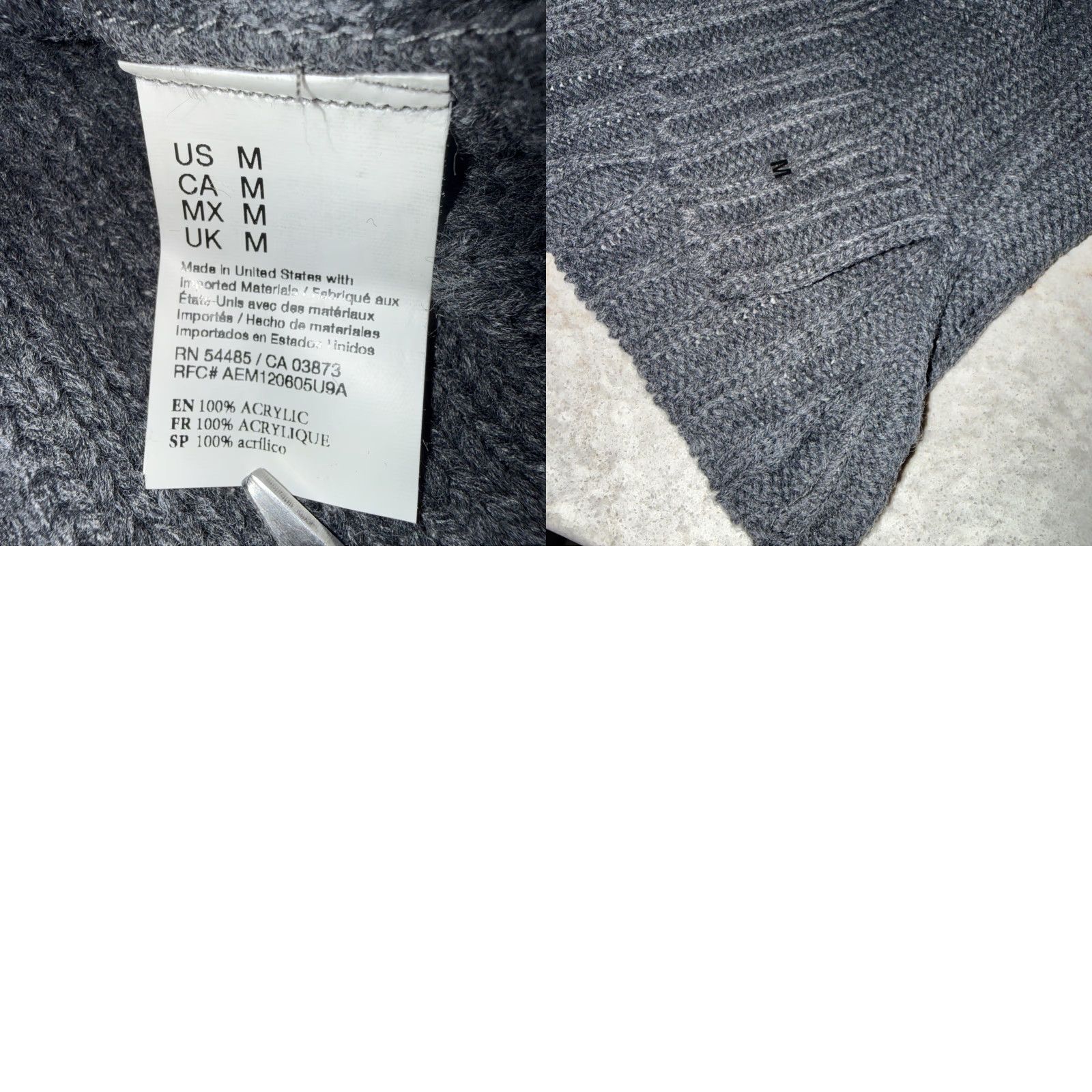 American Eagle Outfitters VINTAGE American Eagle Outfitters Cold Shoulder Gray Cable Knit Turtleneck Sweater M Charcoal Gray Crochet Open Knit Pullover Long Sleeve Women Size M / US 6-8 / IT 42-44 - 8 Thumbnail