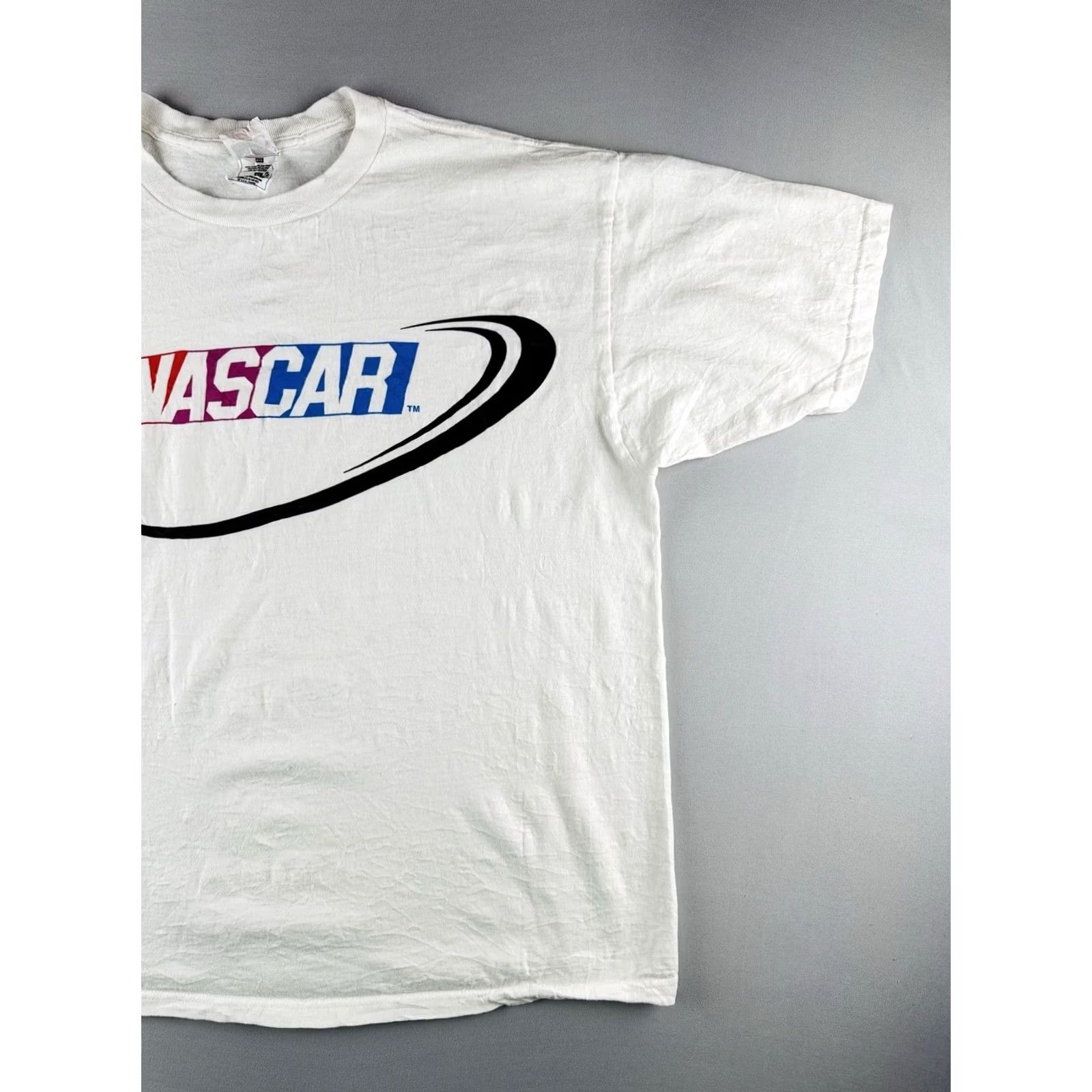Fruit Of The Loom VINTAGE NASCAR Racing T Shirt XL White 90s Logo Tee Motorsports USA Size US XL / EU 56 / 4 - 4 Thumbnail