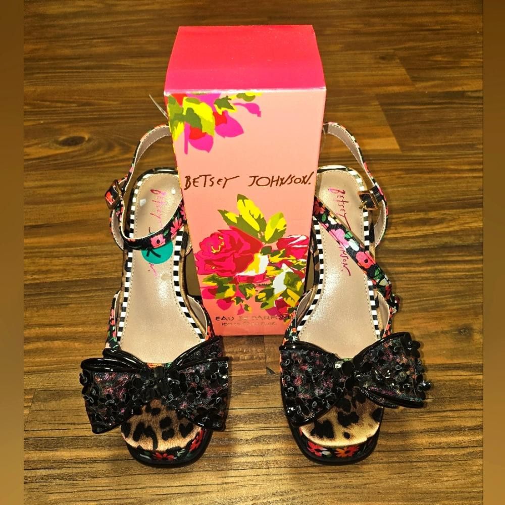 Designer Betsey Johnson Platform High Heels & Betsey Johnson Perfume Size US 7 / IT 37 - 1 Thumbnail