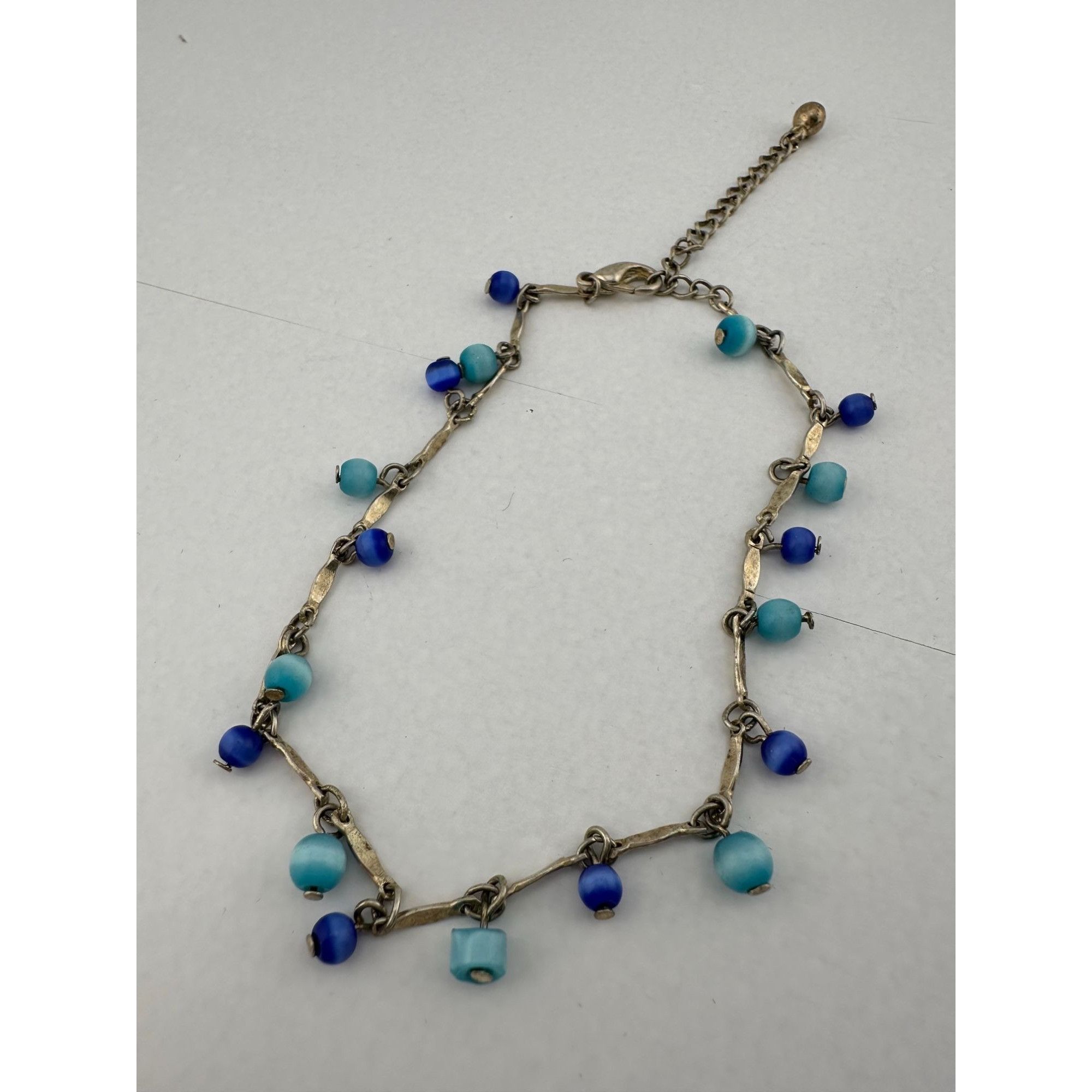 Other Womens Blue Bead Charm Bracelets/Anklets (2) with Clasps Size ONE SIZE - 7 Thumbnail
