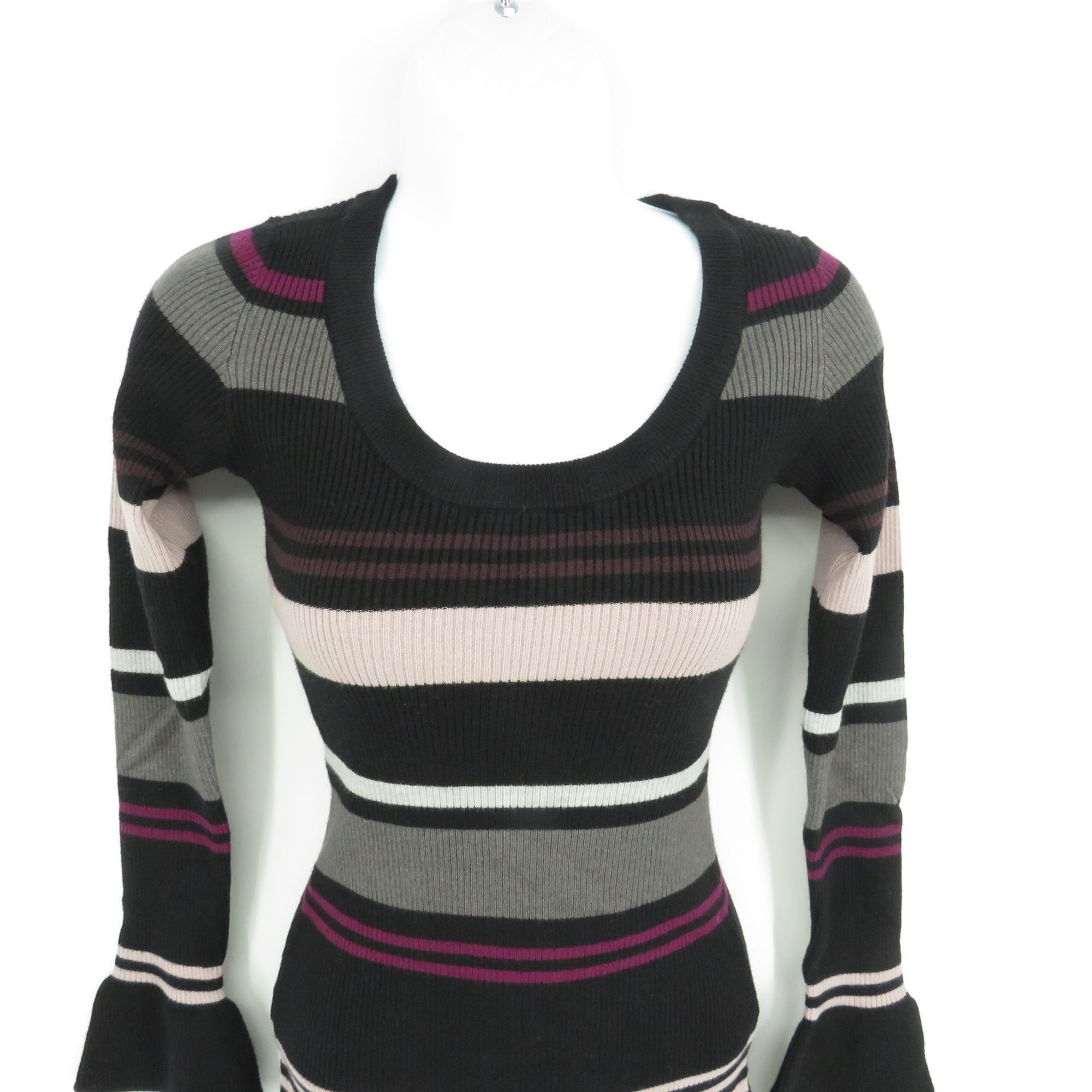 Other Cupcakes And Cashmere Striped Bodycon Sweater Dress XS NWT $ Size XS / US 0-2 / IT 36-38 - 2 Thumbnail