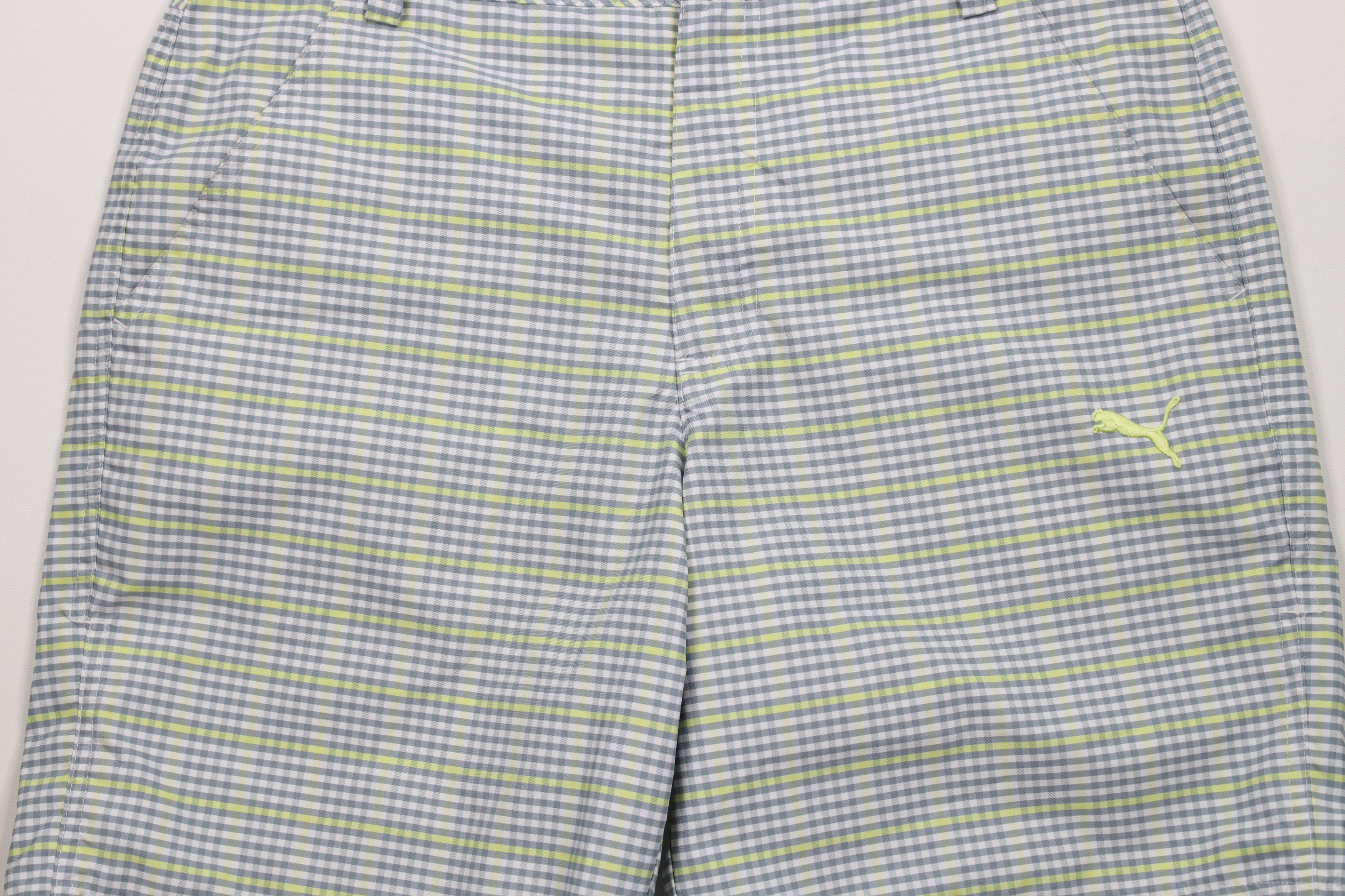Puma × Vintage Puma Golf Cell Above Knee Golfing Chino Shorts Plaid Size US 32 / EU 48 - 3 Thumbnail