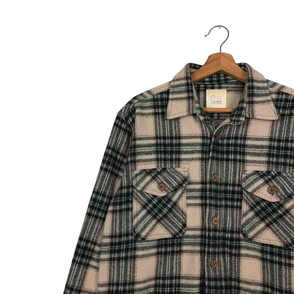 Japanese Brand × Vintage 🔥VINTAGE FLANNEL BIKER JACKET FELISSIMO TARTAN DESIGN CHECK Size US M / EU 48-50 / 2 - 9 Thumbnail