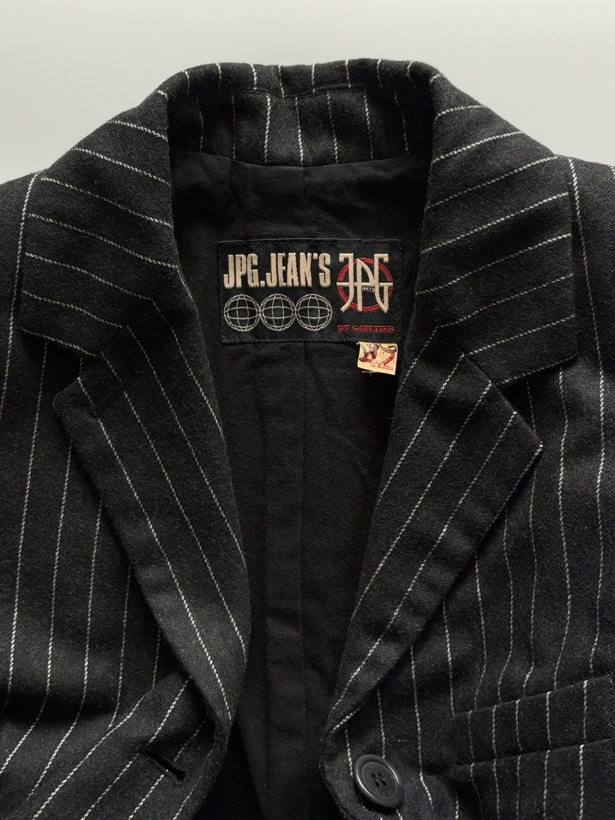 Jean Paul Gaultier Jean Paul Gaultier Jeans Striped Denim Fitted Blazer IT 42 M Size M / US 6-8 / IT 42-44 - 10 Thumbnail
