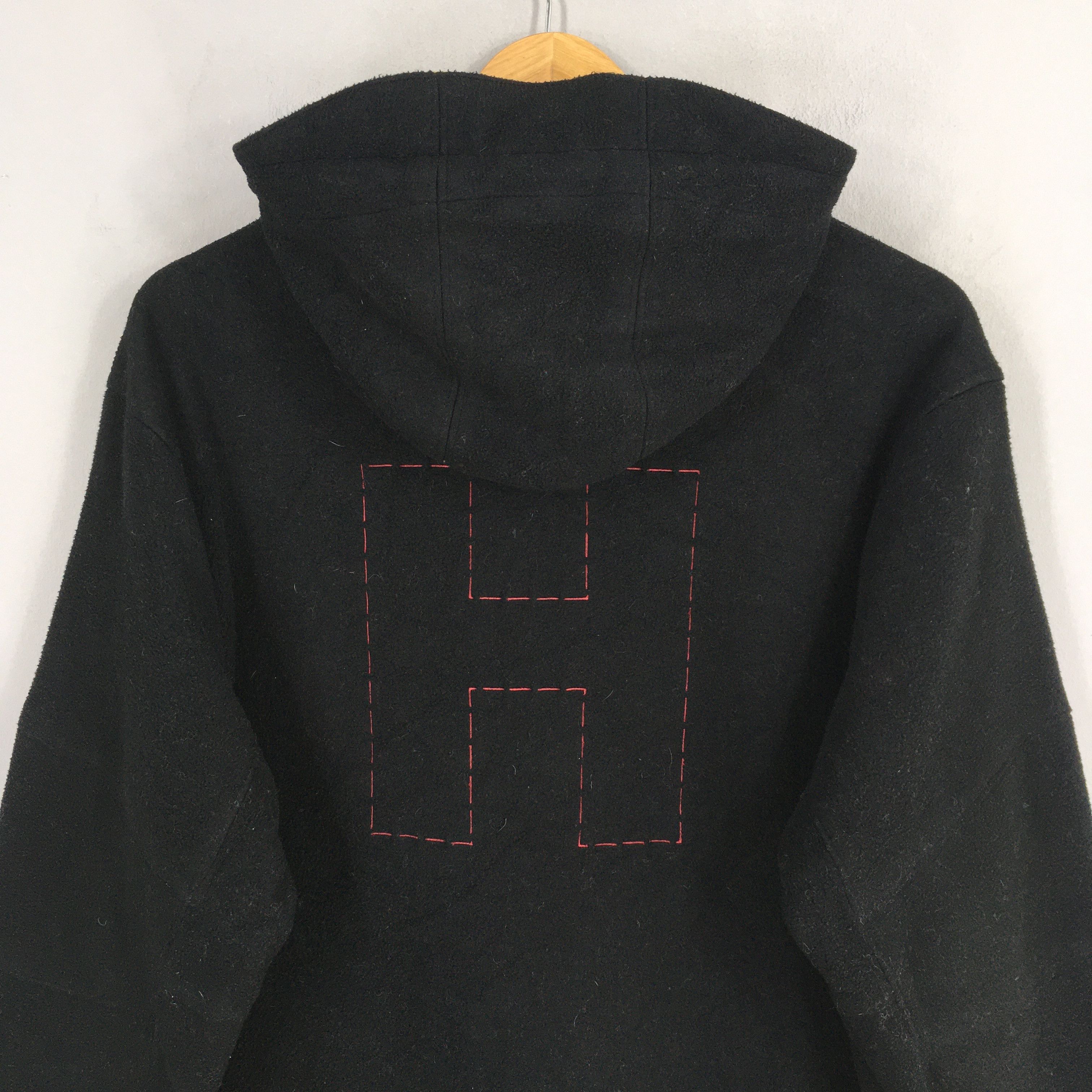 Vintage Tommy Hilfiger Hoodie Black Reversible Jacket Medium