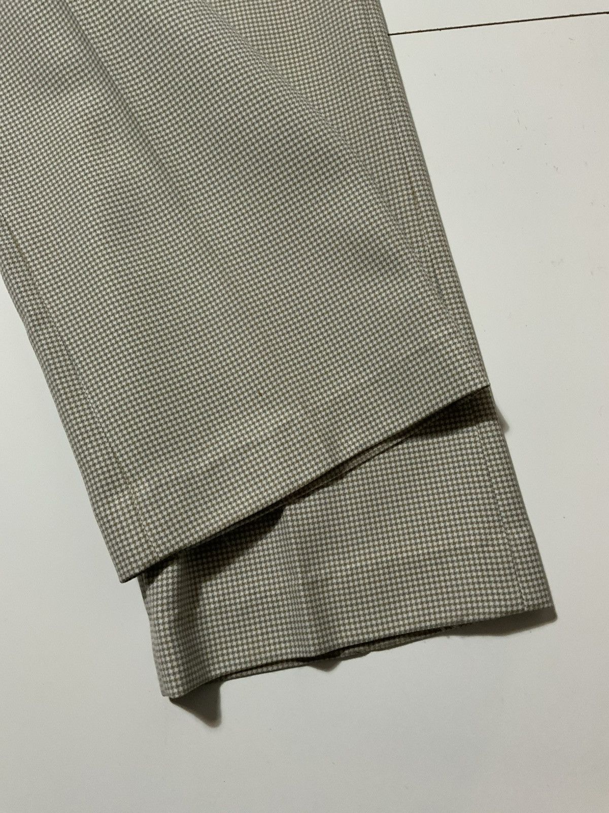 Vintage 60s 70s Rough Rider Houndstooth Flare Disco Polyester Pants Size US 32 / EU 48 - 8 Thumbnail