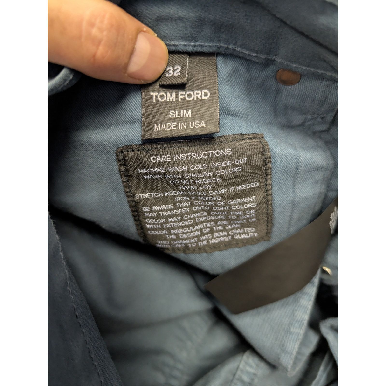 Tom Ford o1rshd1 Slim Jeans in Blue Size US 32 / EU 48 - 16 Thumbnail