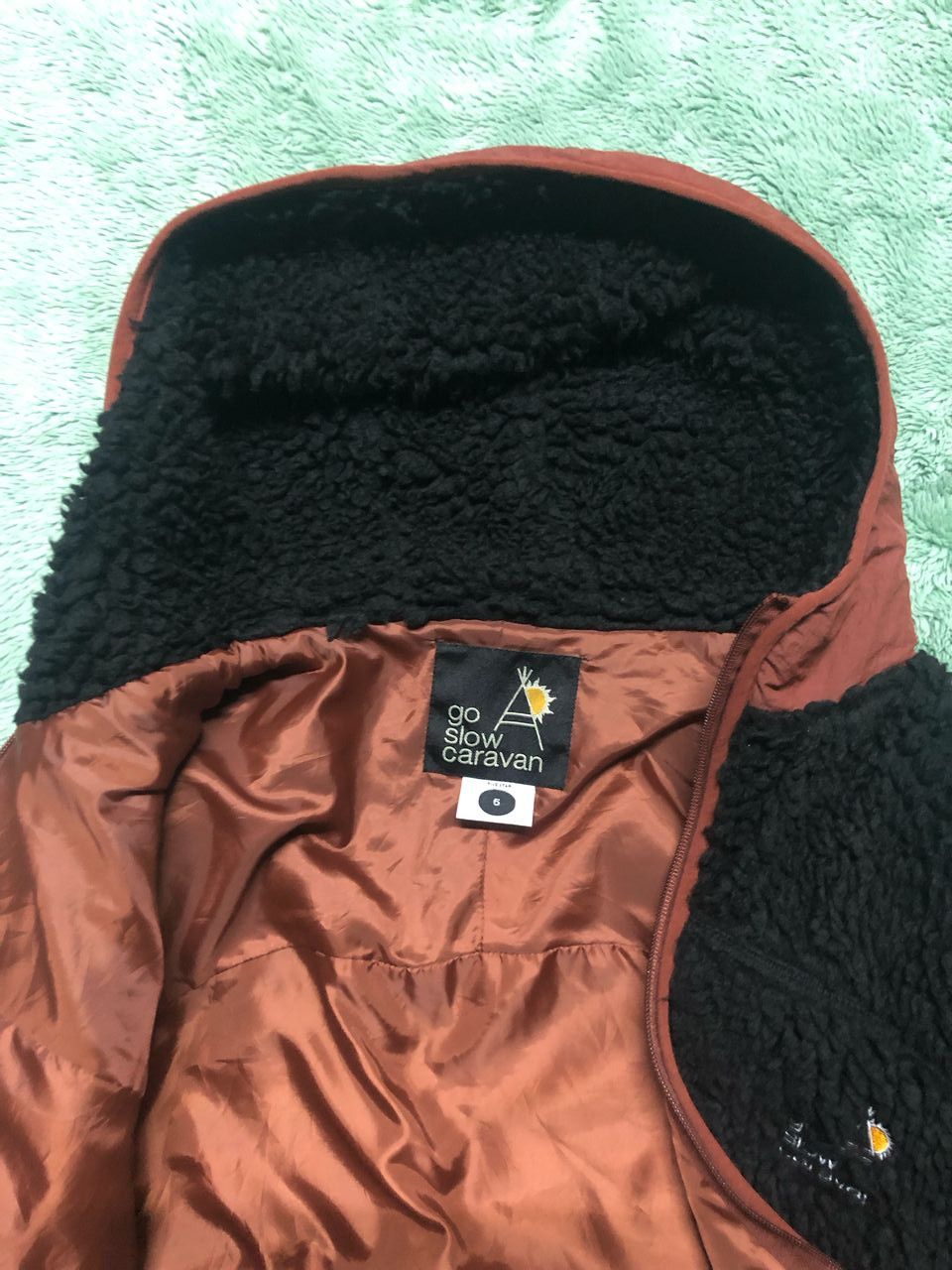 go slow caravan GO SLOW CARAVAN DEEP PILE FLEECE HOODIE ZIPPER JACKET Size US M / EU 48-50 / 2 - 10 Thumbnail