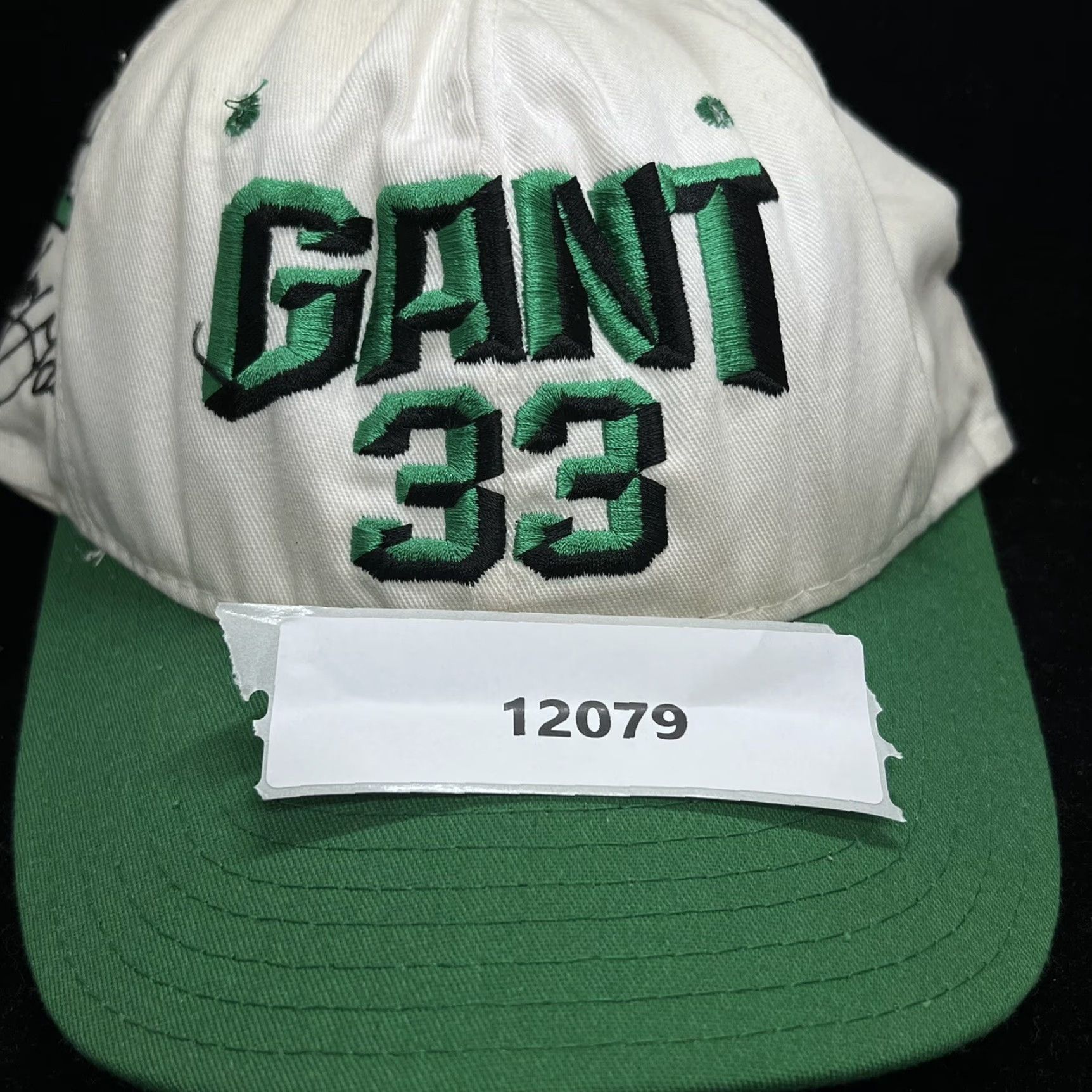 Gant VINTAGE AJD USA Handsome Harry GANT #33 Adjustable Snapback Ball Cap Hat White Men Adjustable Snapback NASCAR Hat White Size ONE SIZE - 8 Thumbnail