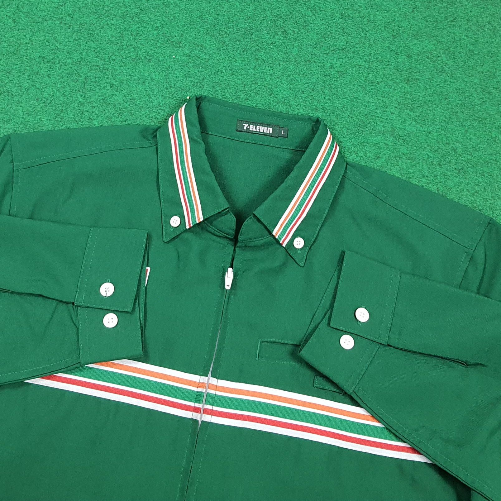 Japanese Brand Vintage 7-Eleven Japan Worker Uniform Zipper Jacket E1A23 Size US M / EU 48-50 / 2 - 5 Thumbnail