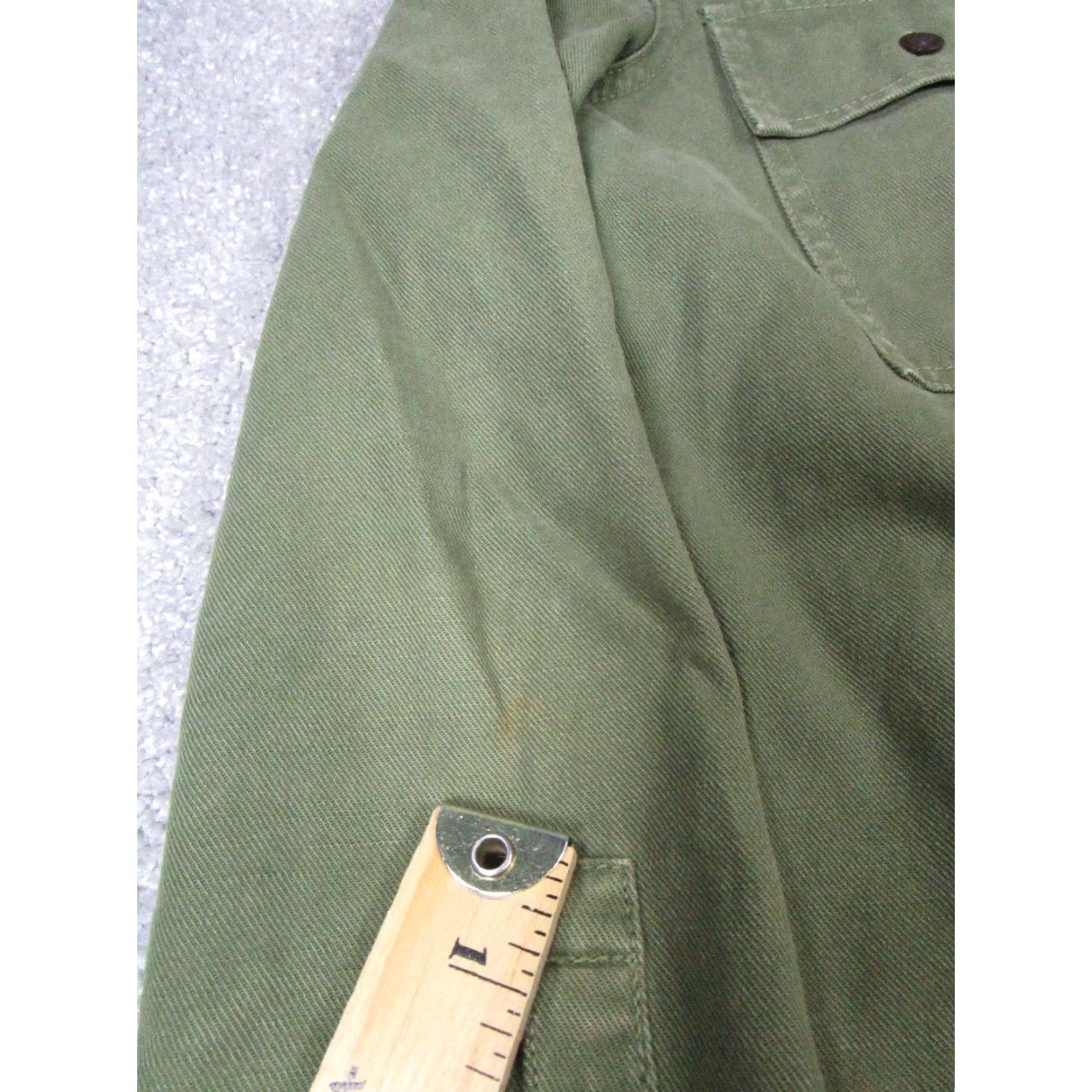 Madewell VINTAGE Madewell Military Jacket Womens XS Green Cotton Canvas Long Sleeve Mid-Length Size XS / US 0-2 / IT 36-38 - 5 Thumbnail