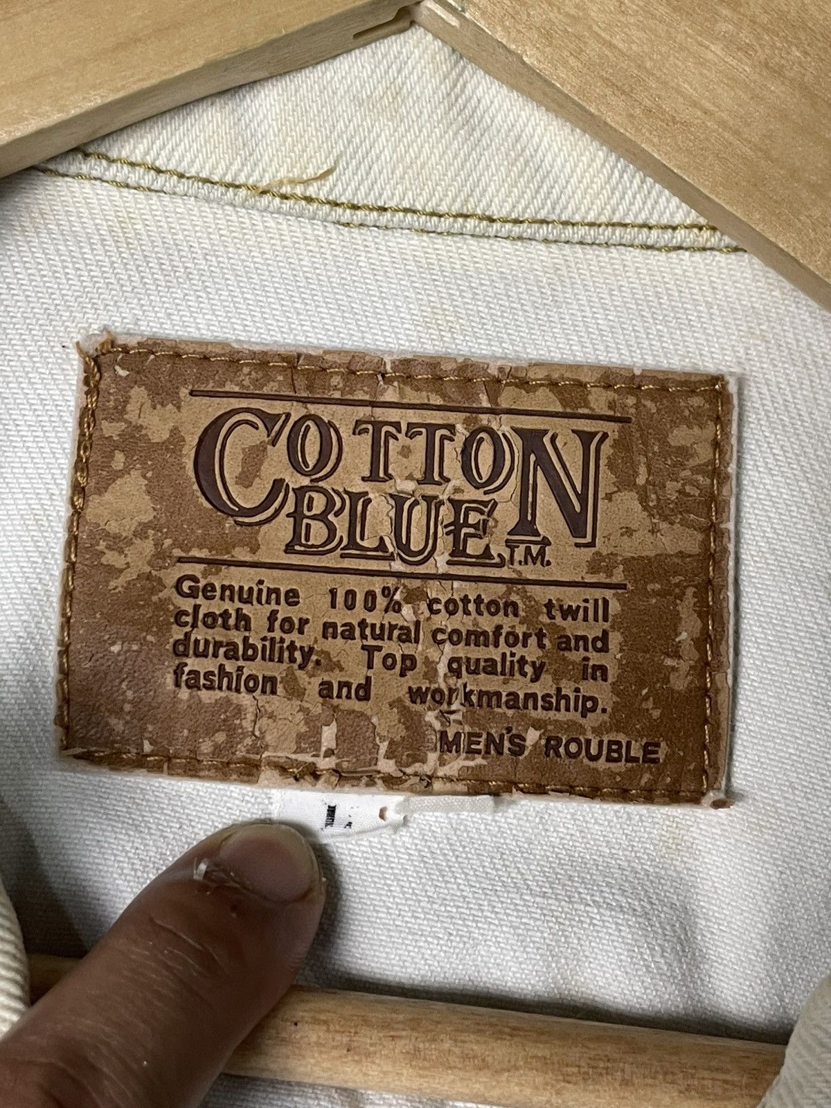 Japanese Brand × Vintage Cotton Blue Brand Denim Jacket (69) Size US L / EU 52-54 / 3 - 9 Thumbnail