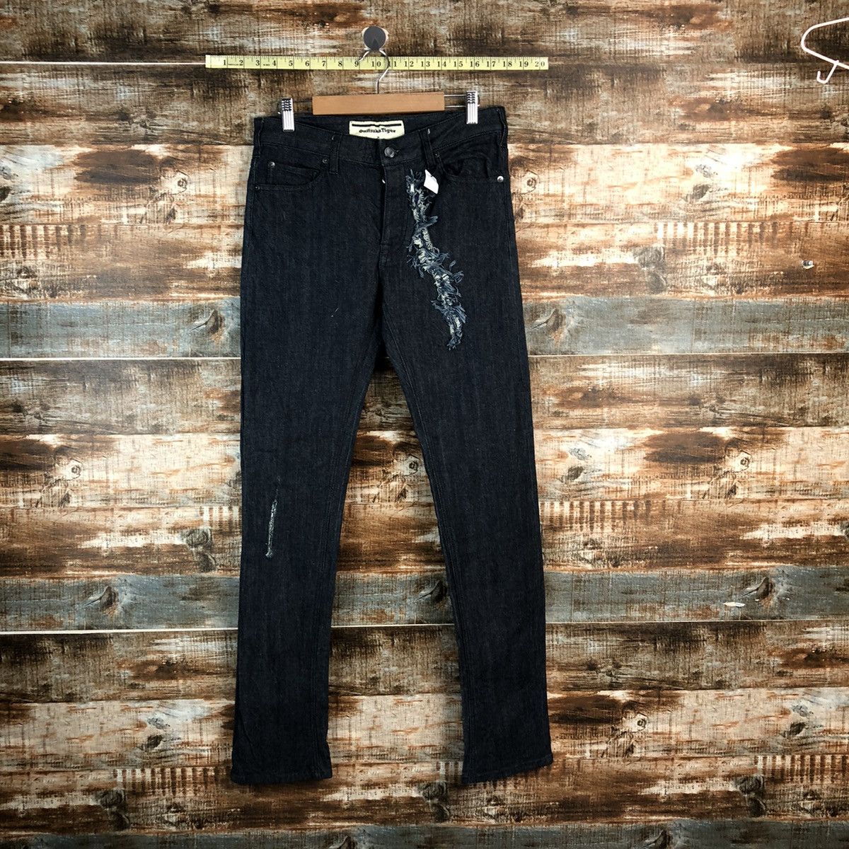 Andrea Pompilio Onitsuka Tiger x Andrea Pompilio Distressed Denim Pant #2446 Size US 29 - 10 Thumbnail