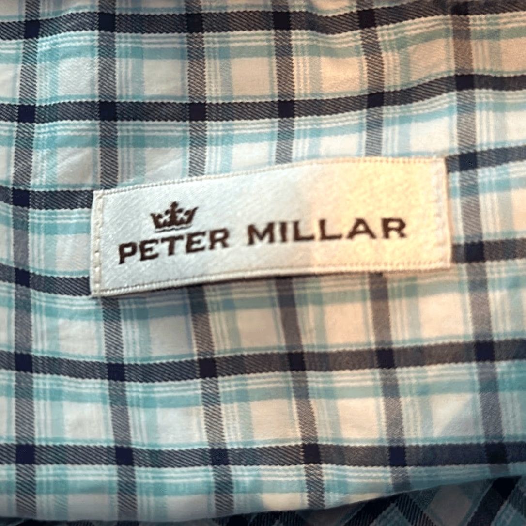 Peter Millar Peter Millar Plaid Shirt Long Sleeve M Multicolor 100% Cotton Button-Up Men Size US M / EU 48-50 / 2 - 6 Thumbnail