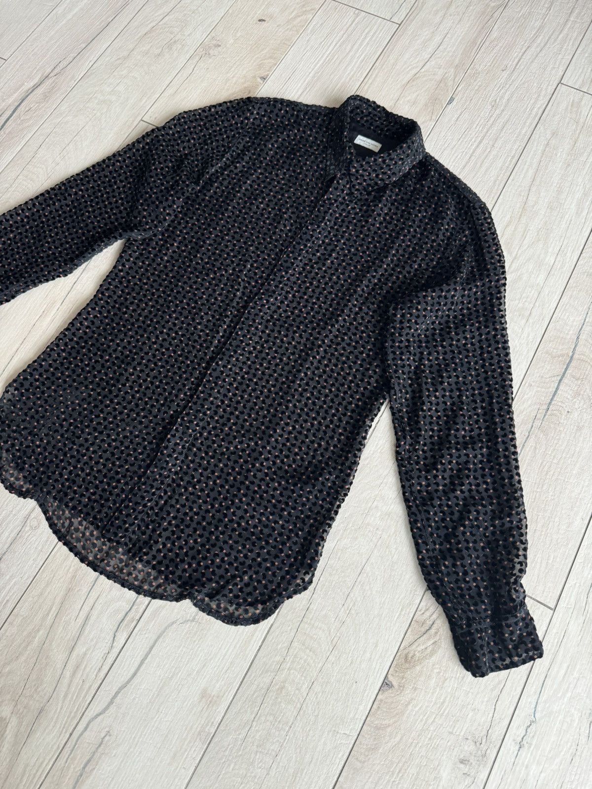 Dries Van Noten FW22 Dries Van Noten Polka Dot Silk Button Up Shirt Size US M / EU 48-50 / 2 - 3 Thumbnail