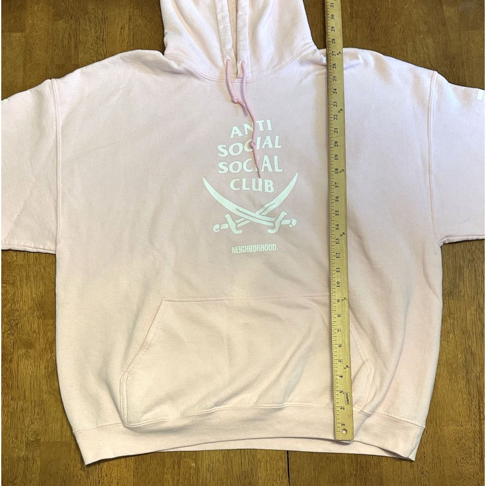 Anti Social Social Club Anti Social Social Club Neighborhood Hoodie Sweatshirt Pink 2XL Size US XXL / EU 58 / 5 - 5 Thumbnail