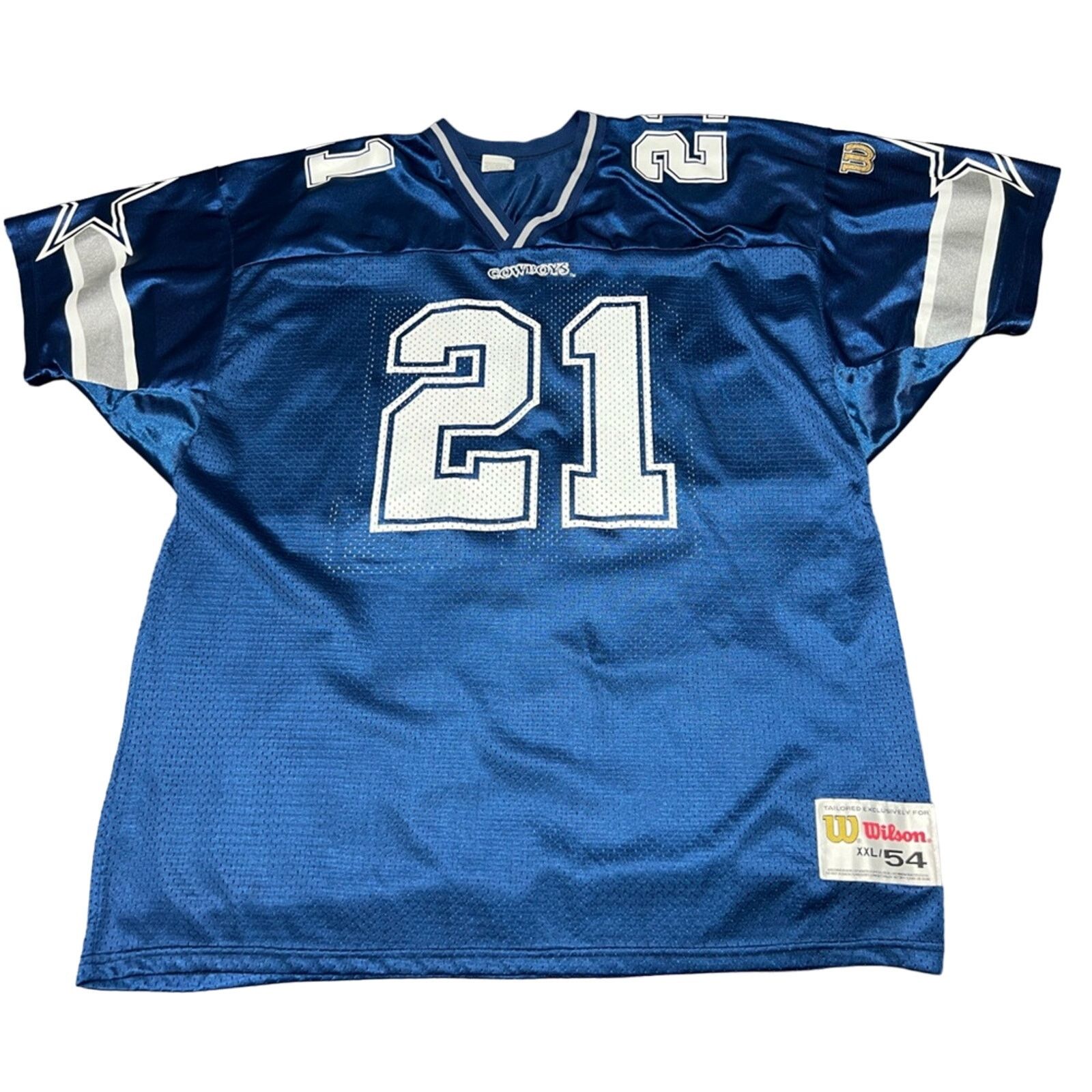 Wilson Deion Sanders Dallas Cowboys Jersey USA Wilson DEADSTOCK Size US XXL / EU 58 / 5 - 1 Thumbnail