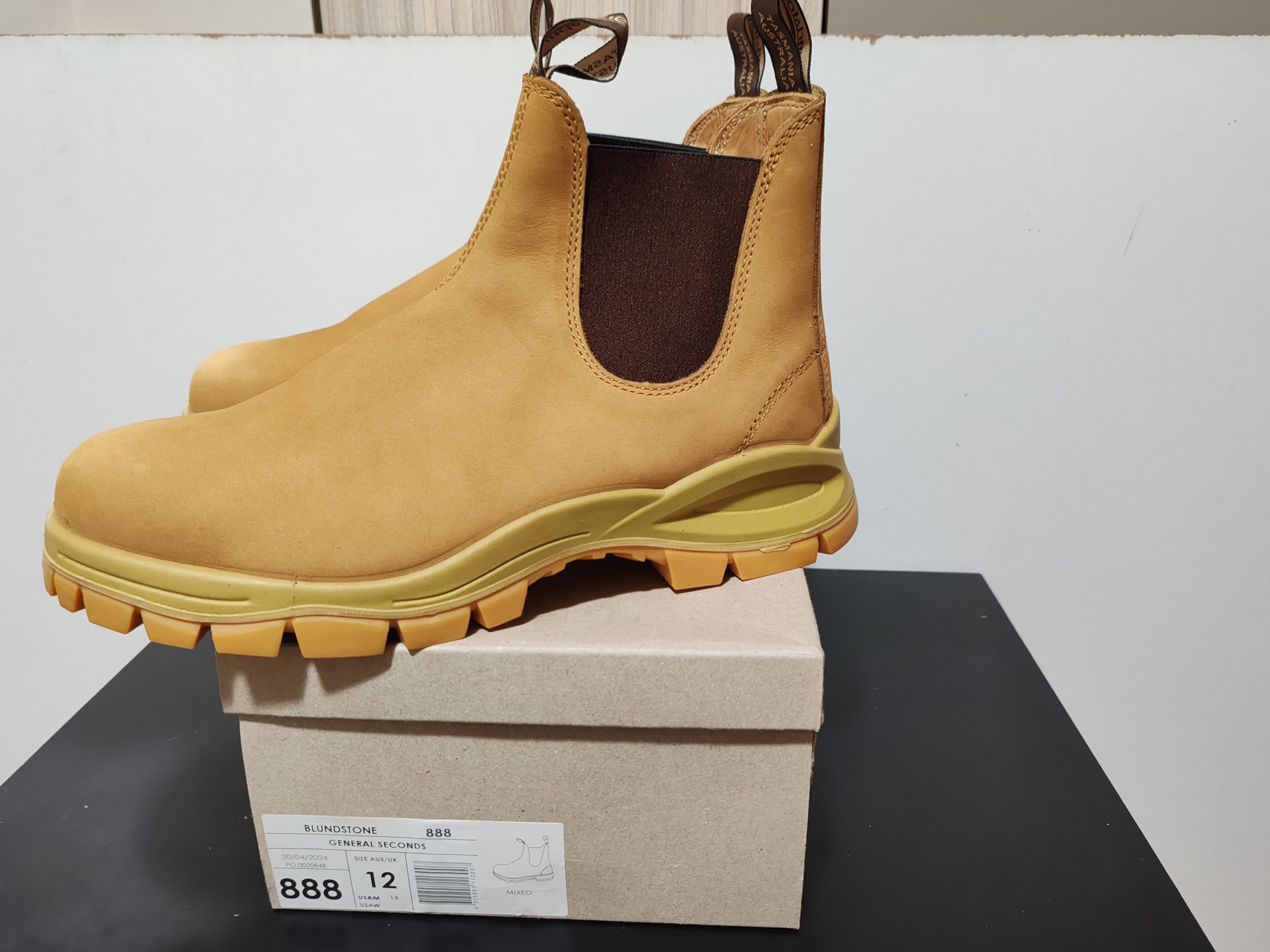 Blundstone Bootes Blundstone #888- Semelle crantée Blé Tg:46 Size US 12.5 / EU 45-46 - 5 Thumbnail